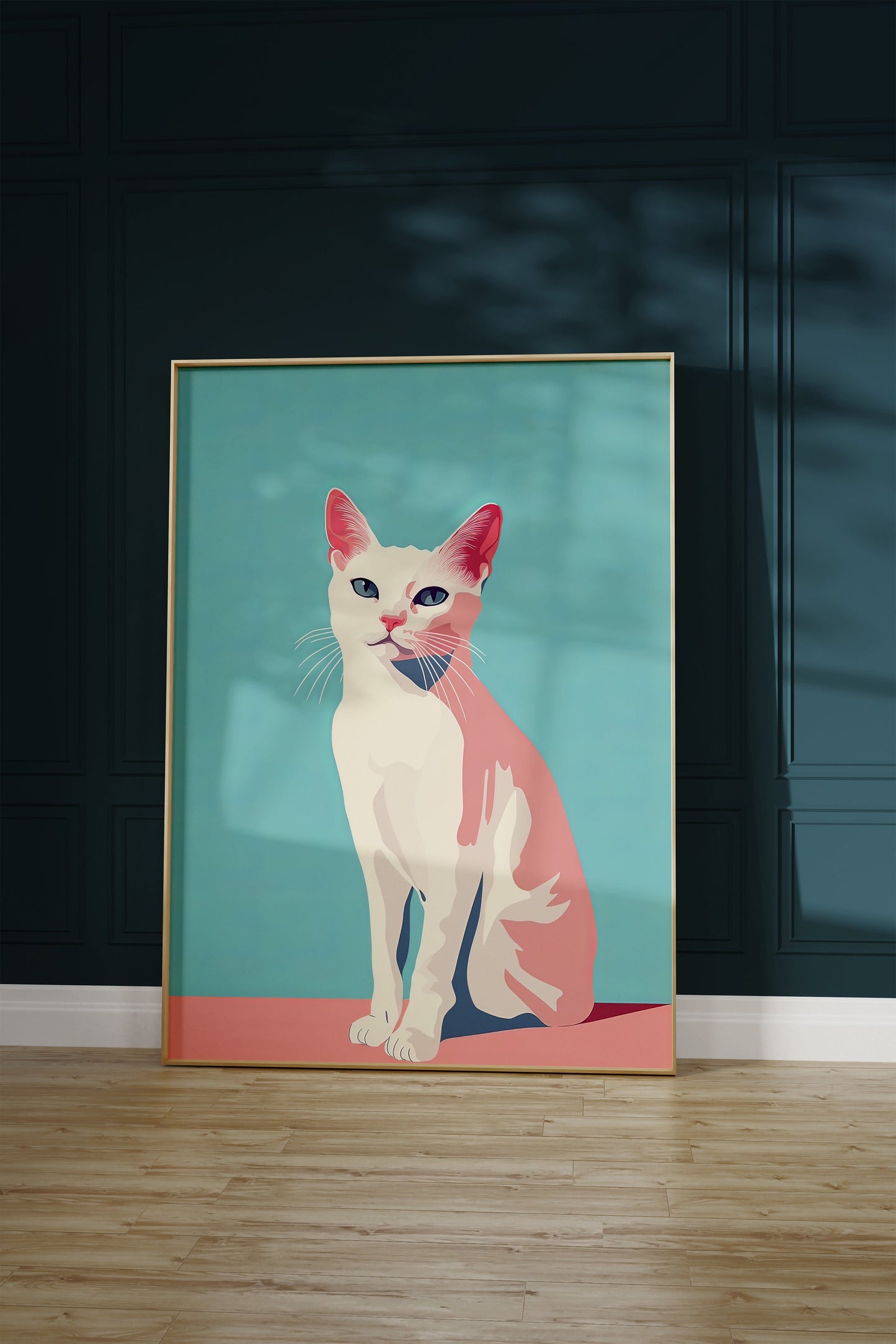 Illustration of a Singapura cat