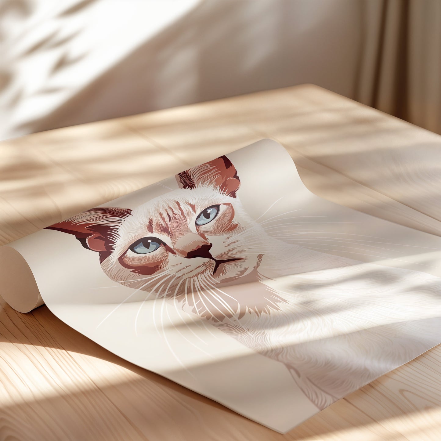 Illustration of a Singapura cat 1
