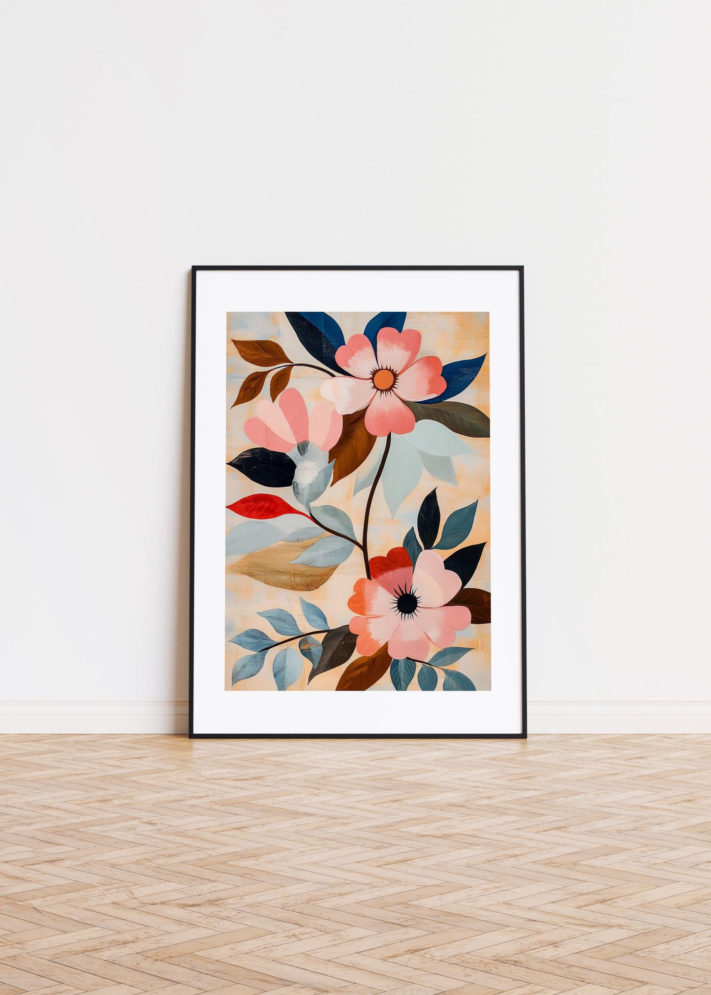 Painting of floral pattern