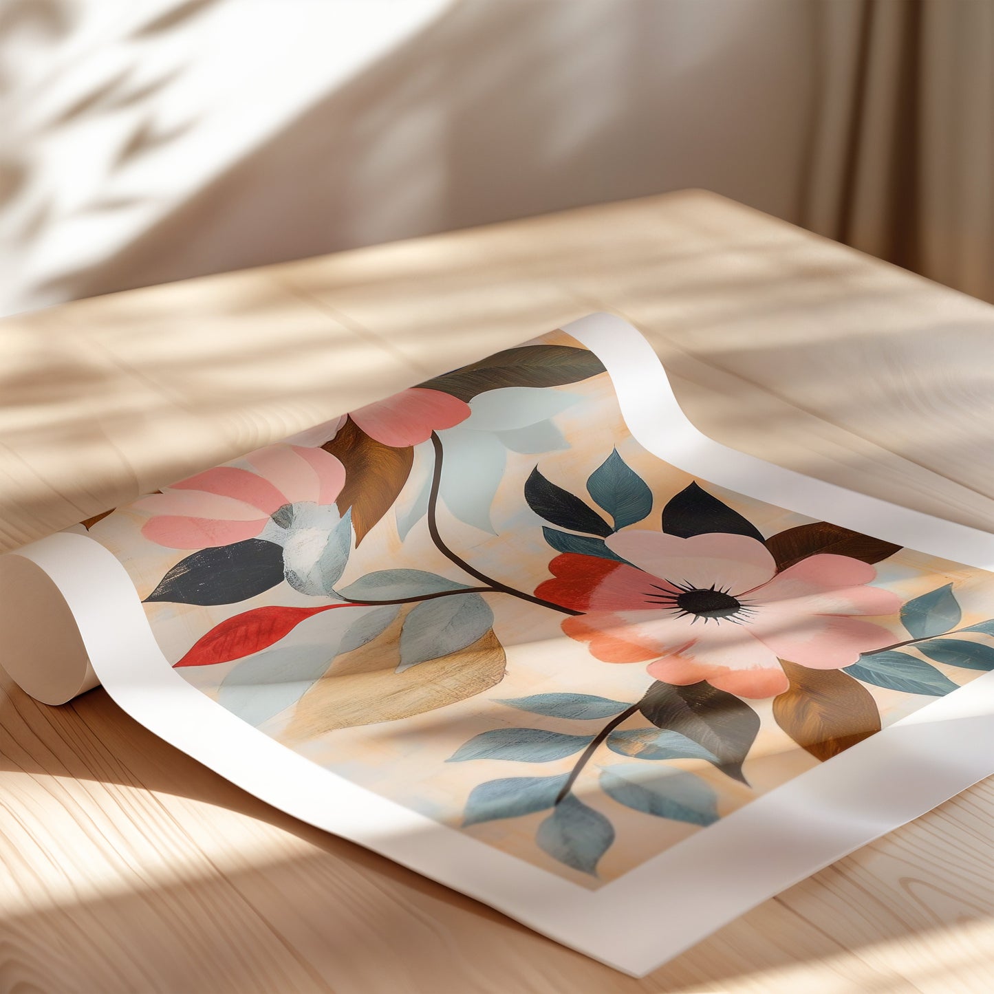 Painting of floral pattern