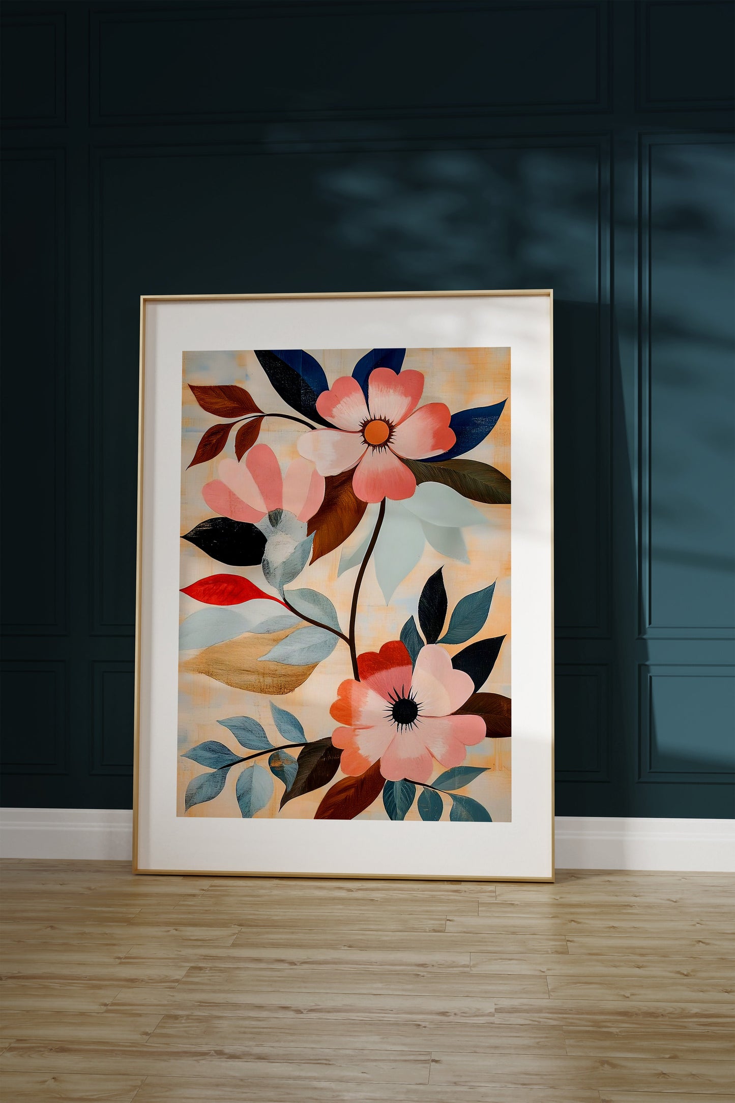 Painting of floral pattern