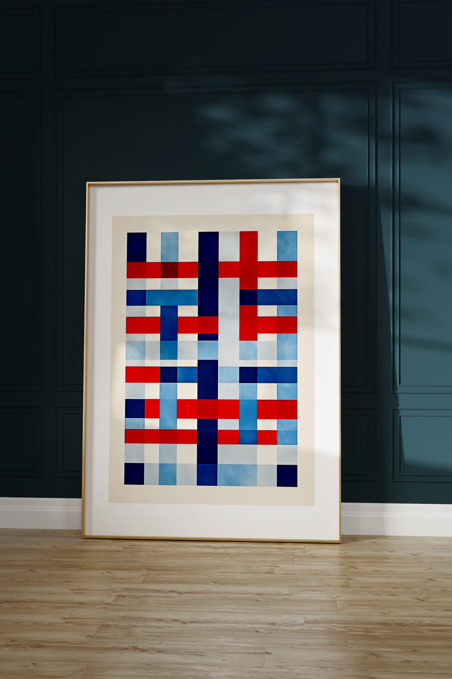 Red and blue pattern 2