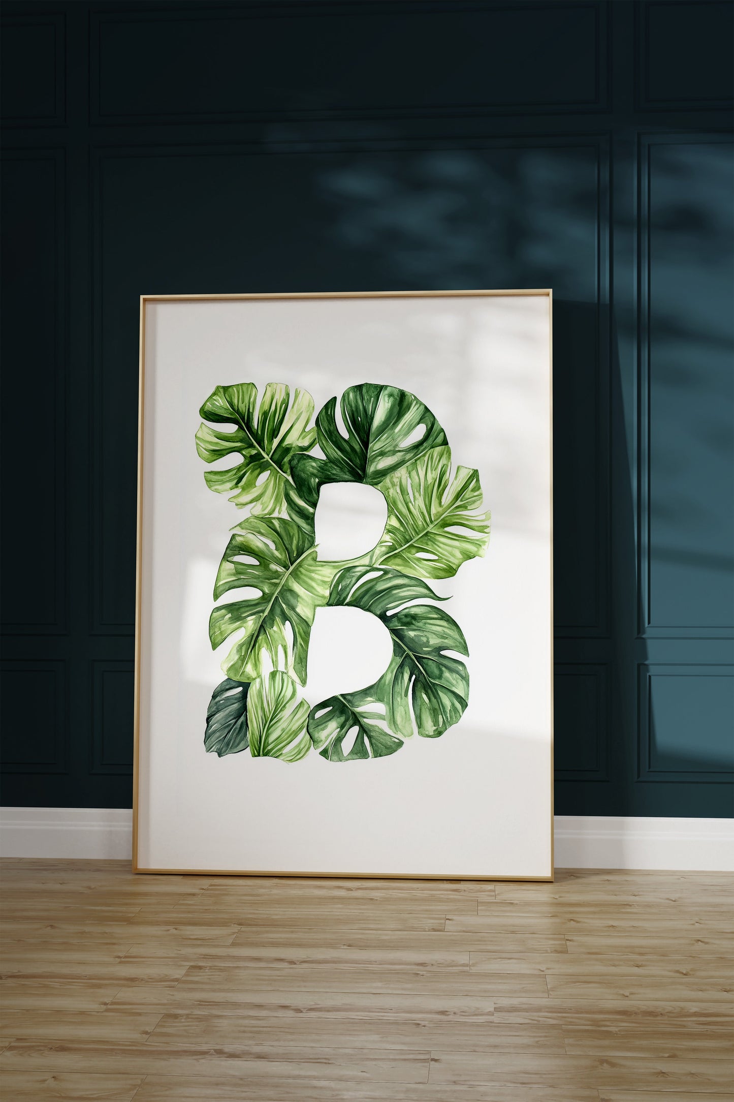 The Letter B formed by plants