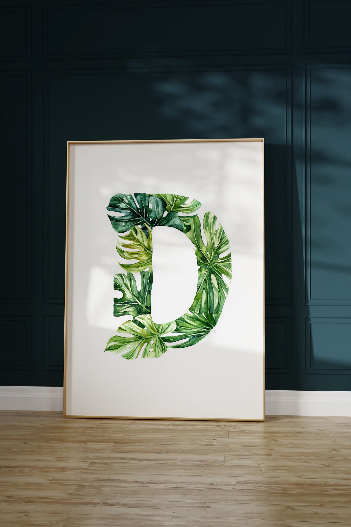 The Letter D formed by plants