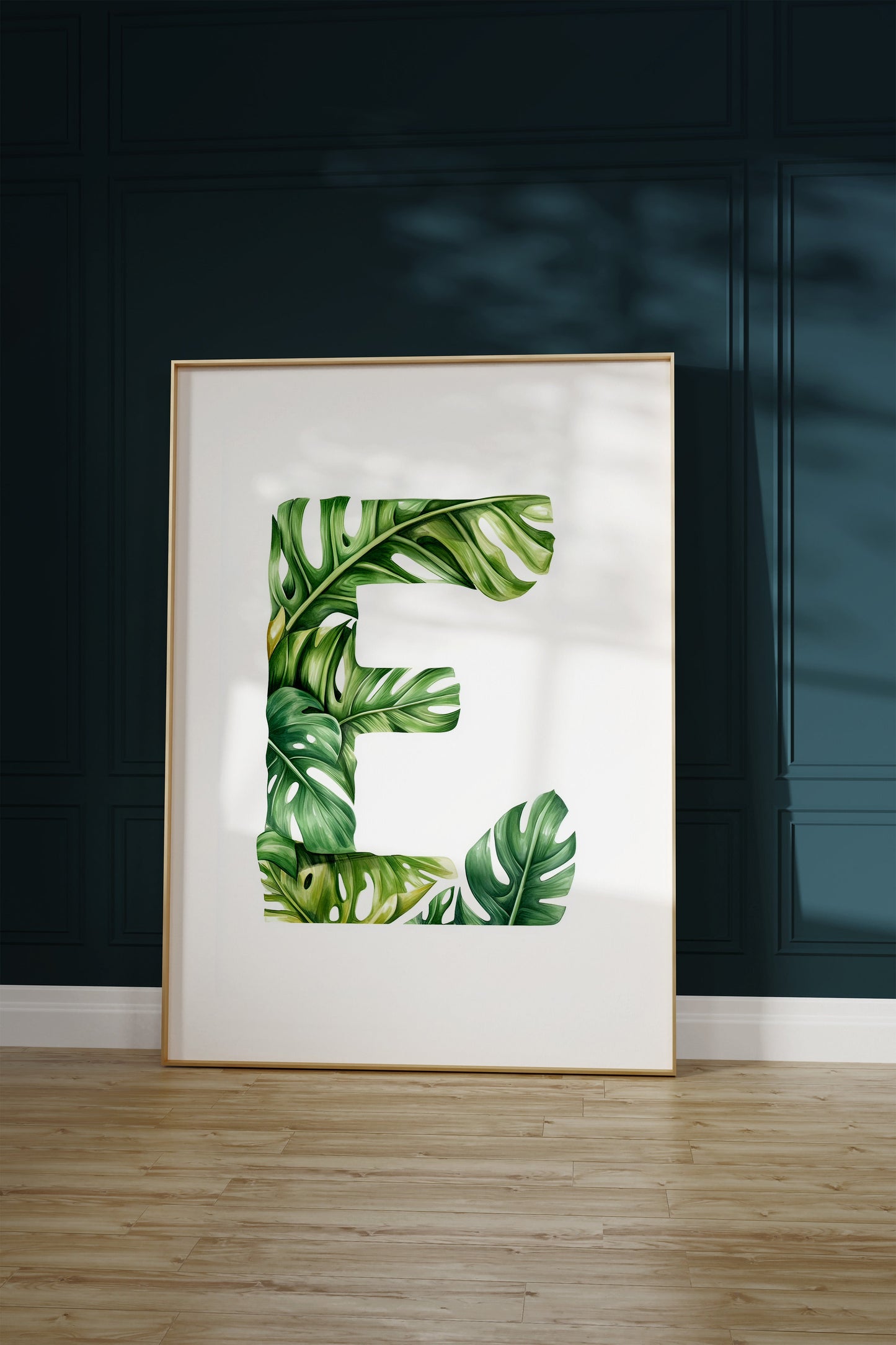 The Letter E formed by plants