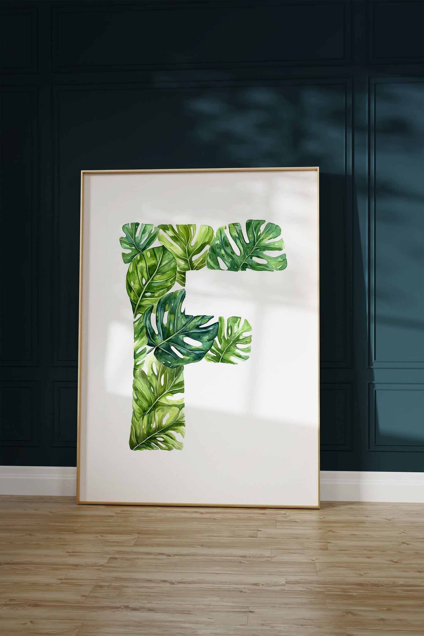 The Letter F formed by plants