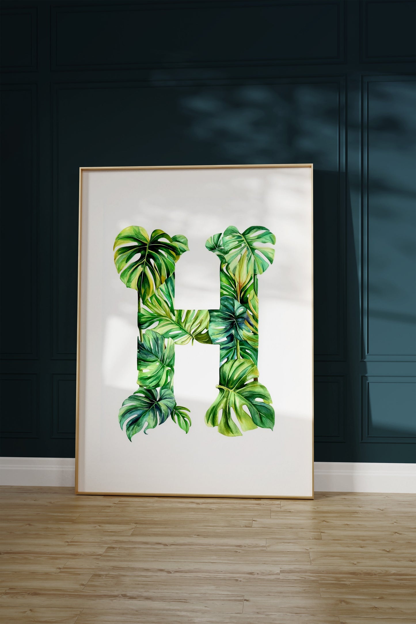The Letter H formed by plants
