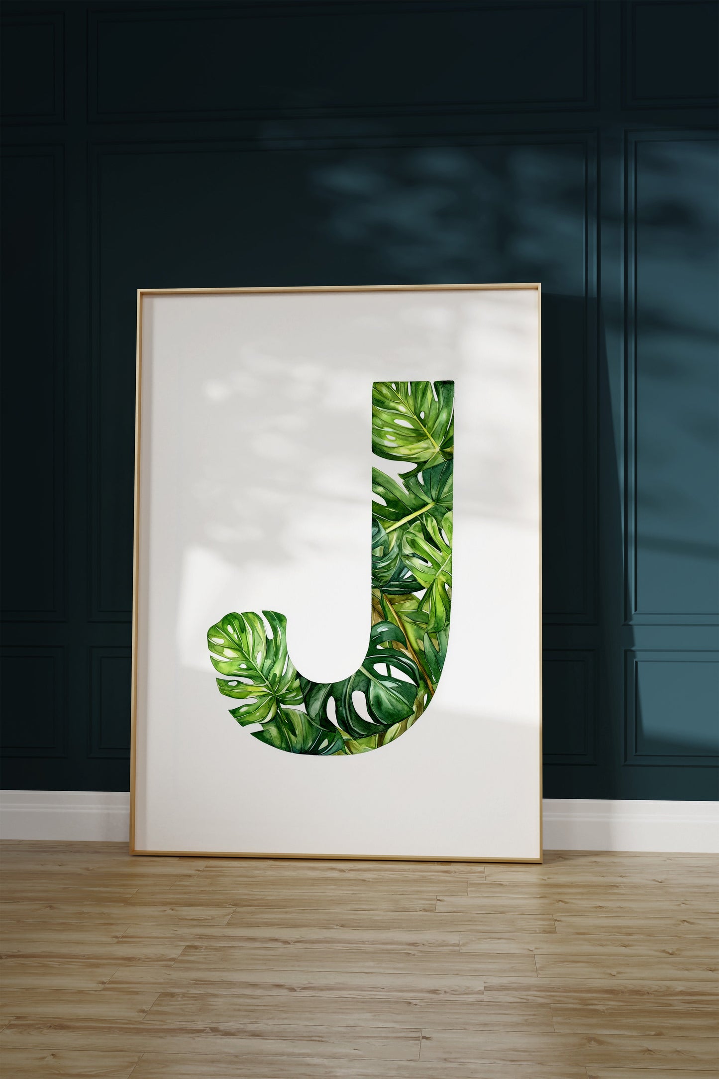 The Letter J formed by plants