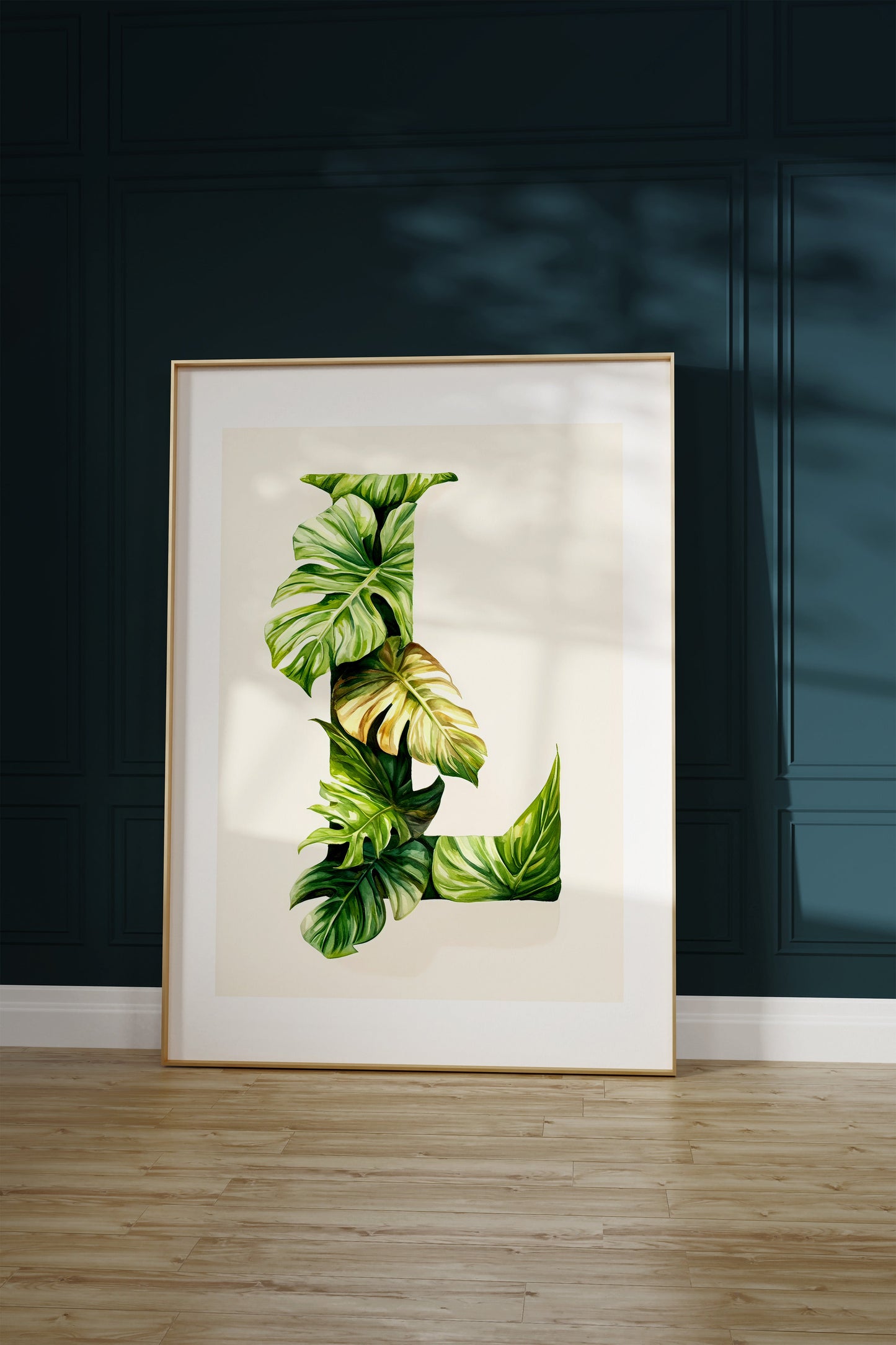 The Letter L formed by plants