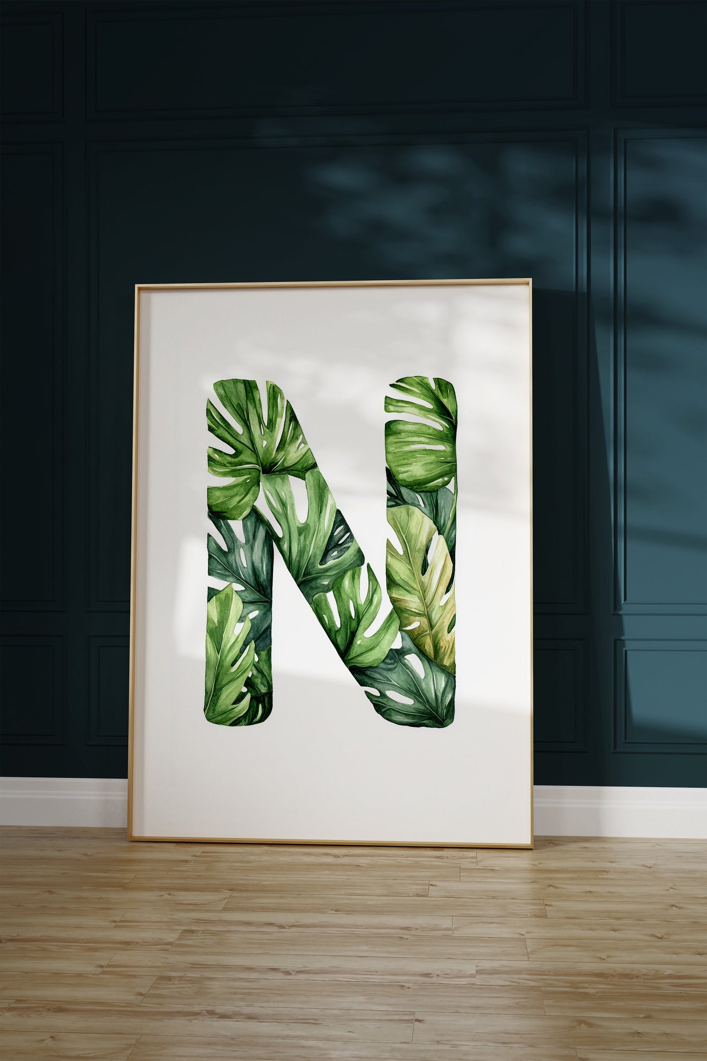 The Letter N formed by plants