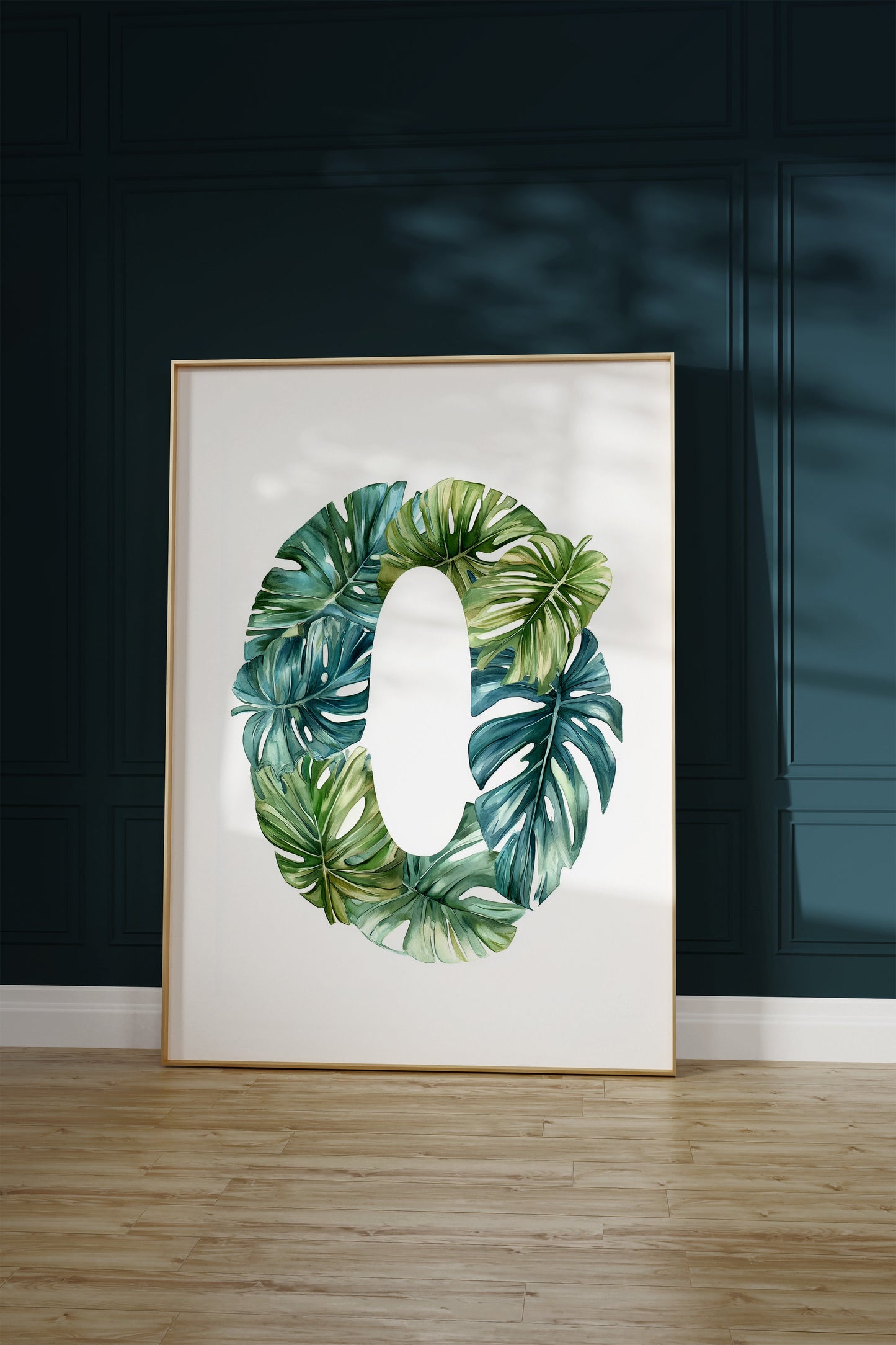 The Letter O formed by plants