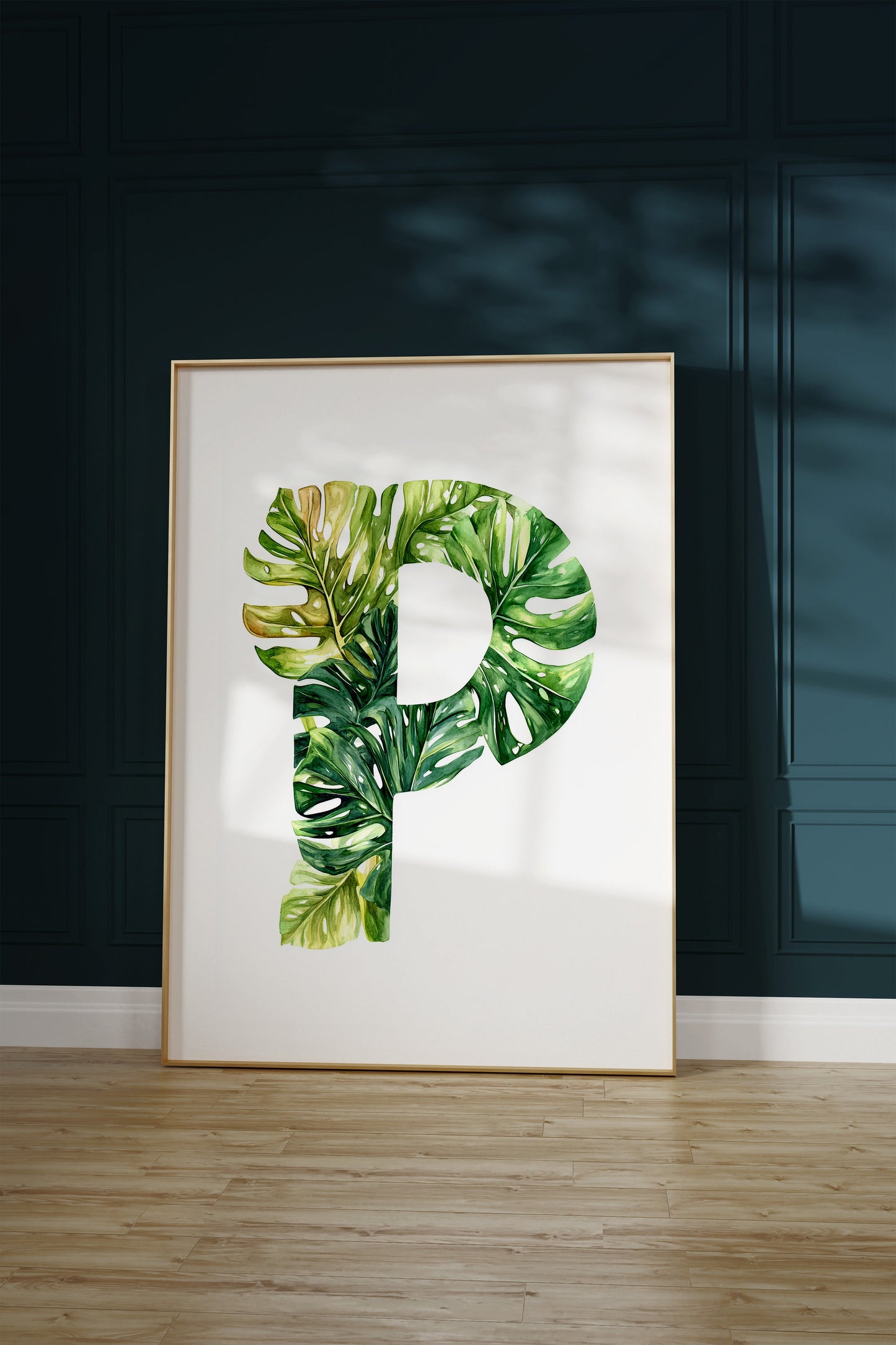 The Letter P formed by plants