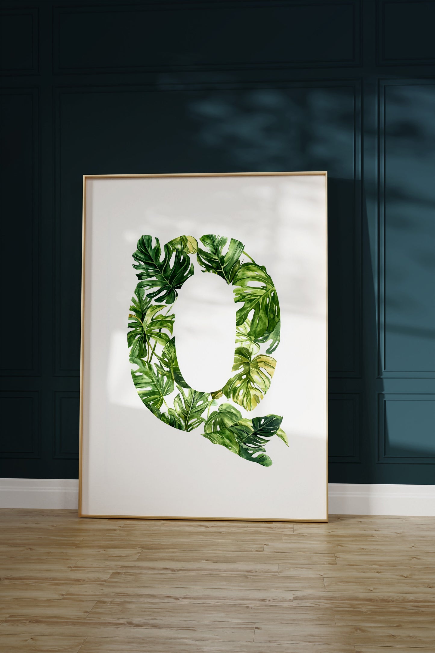 The Letter Q formed by plants