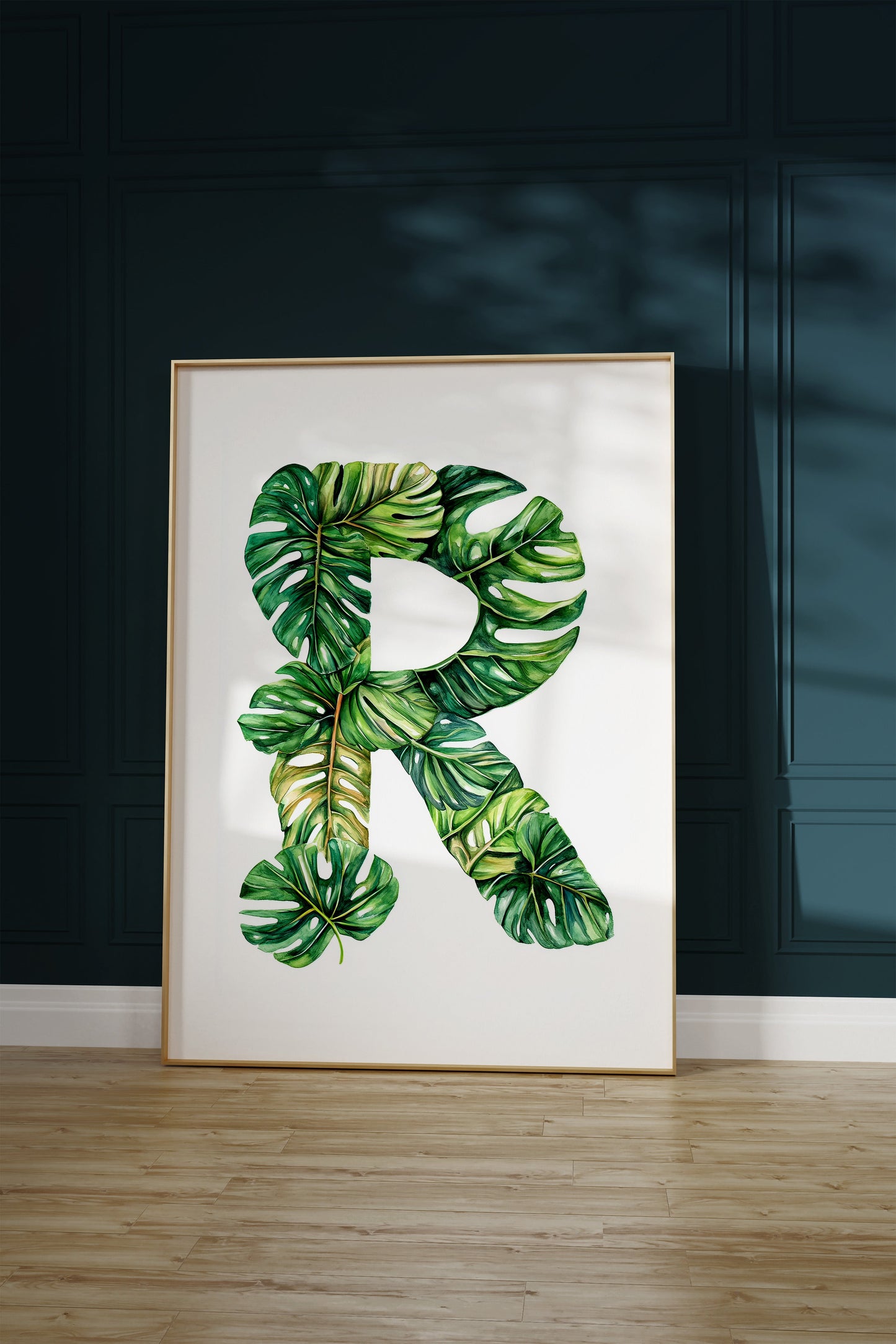 The Letter R formed by plants