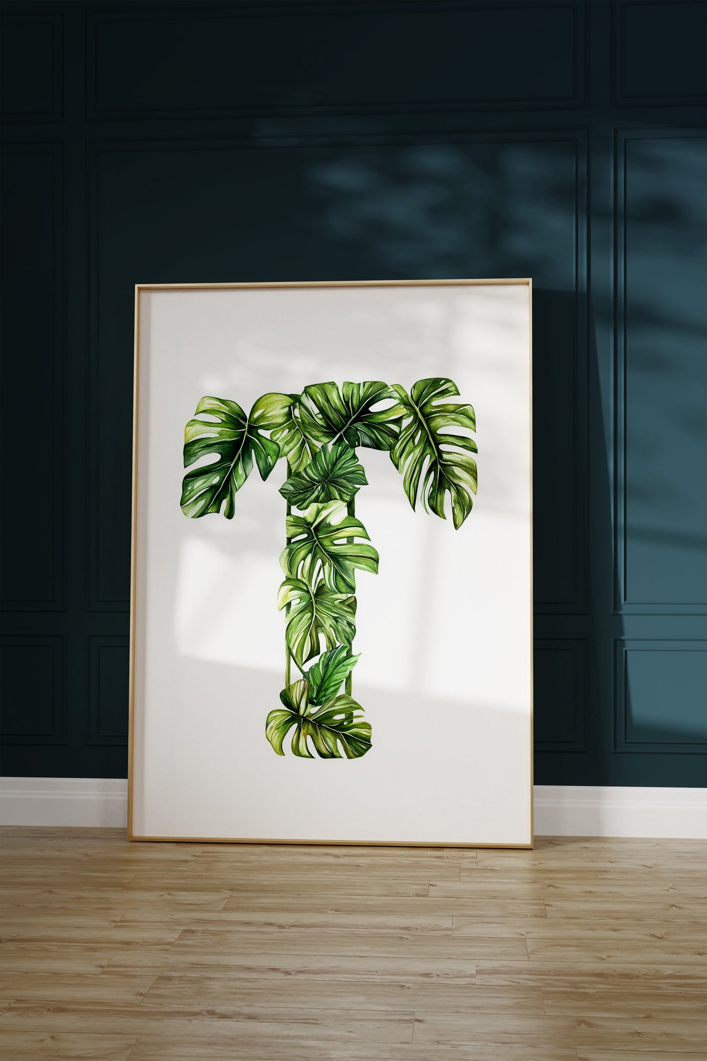 The Letter T formed by plants