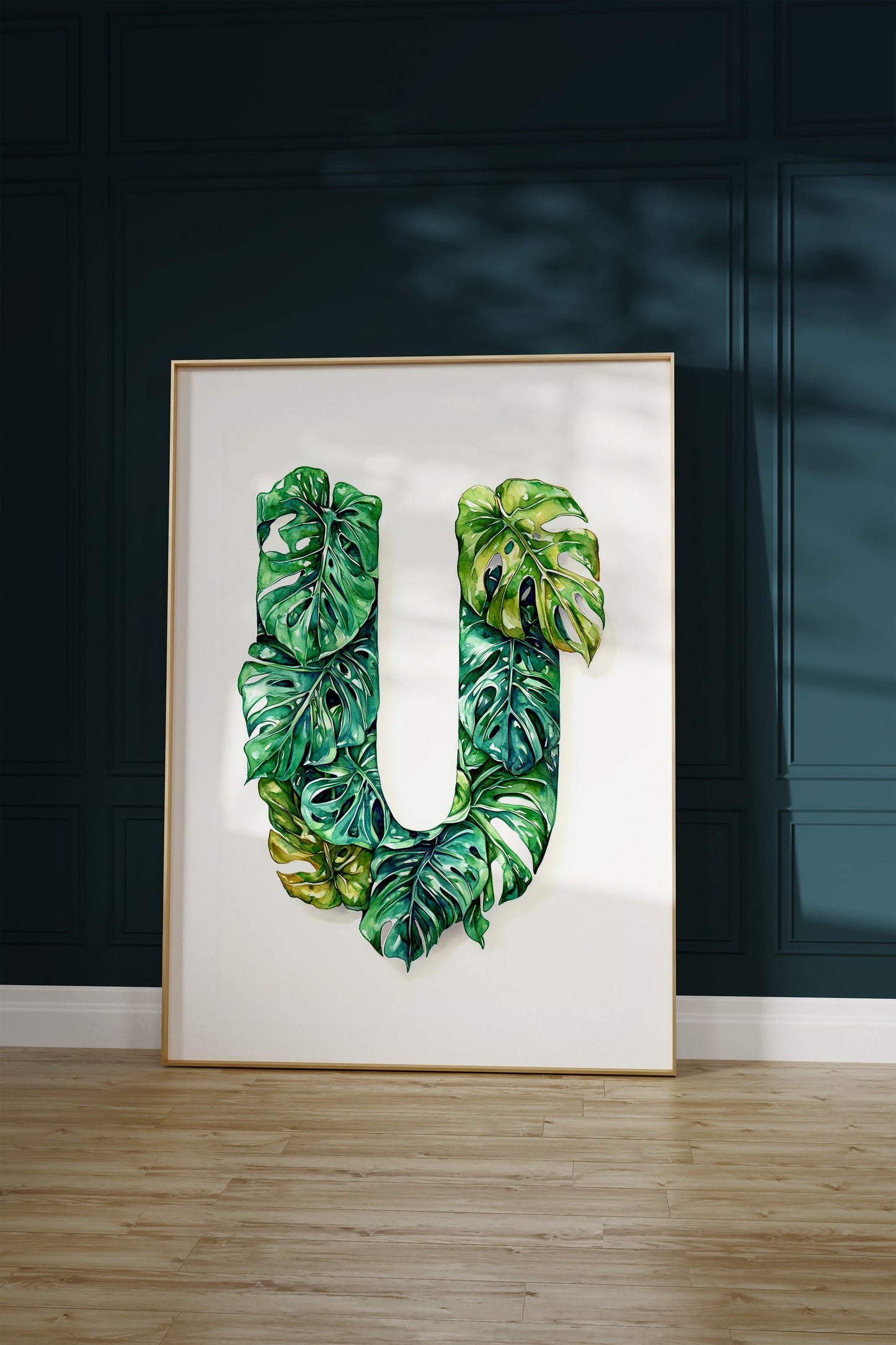 The Letter U formed by plants