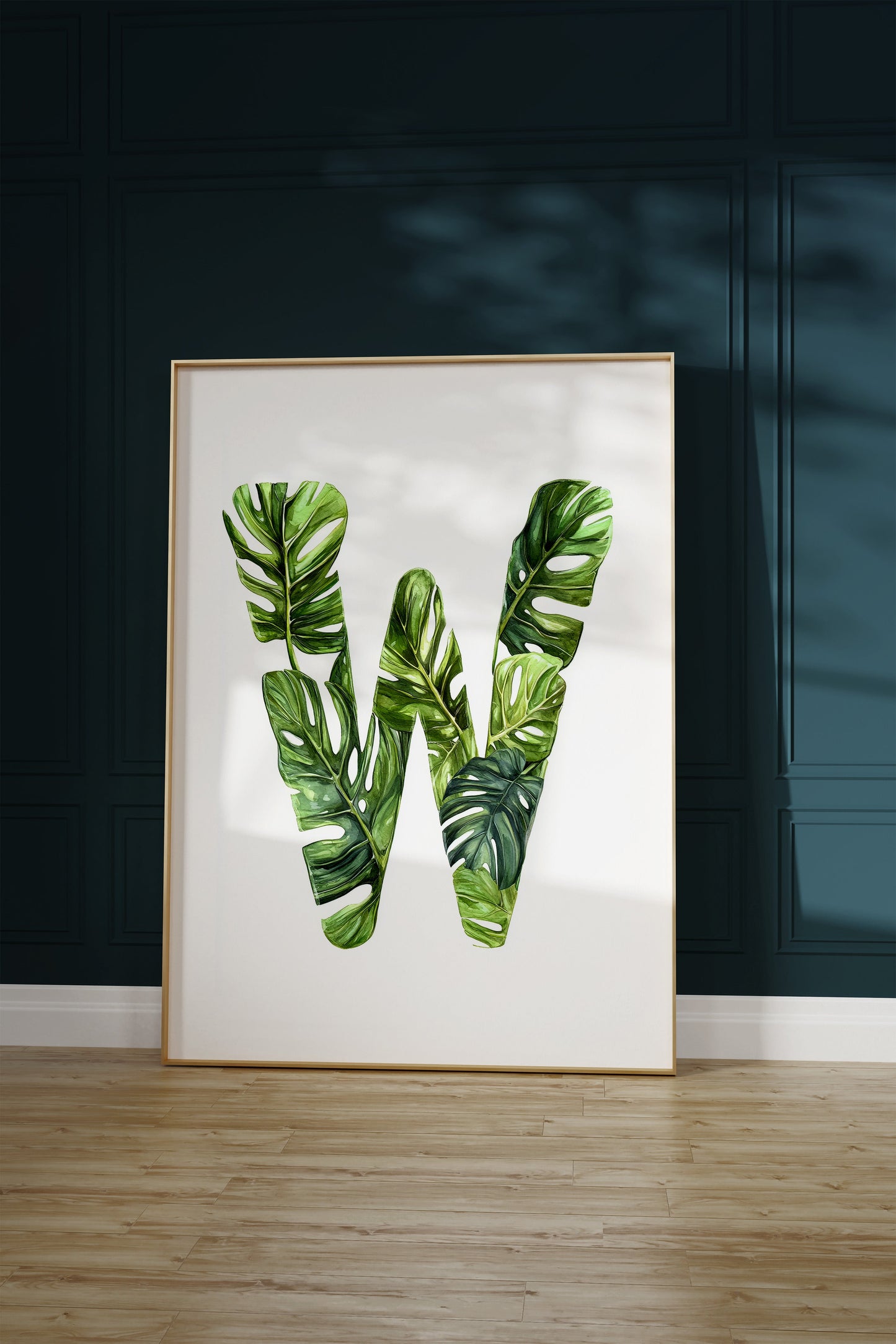 The Letter W formed by plants