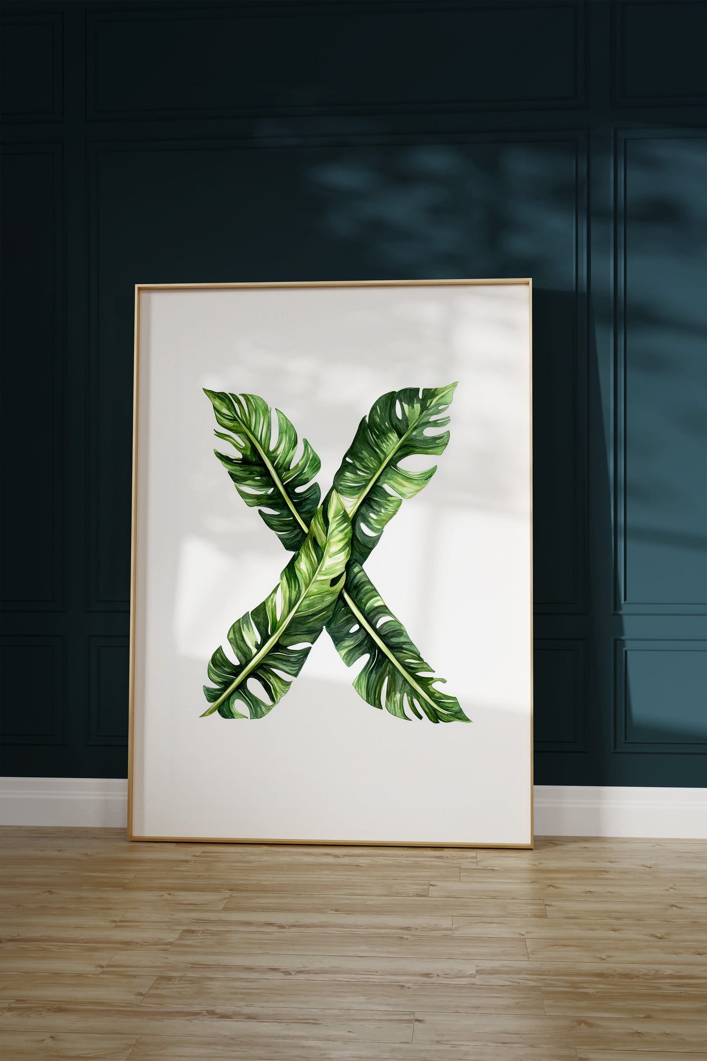 The Letter X formed by plants