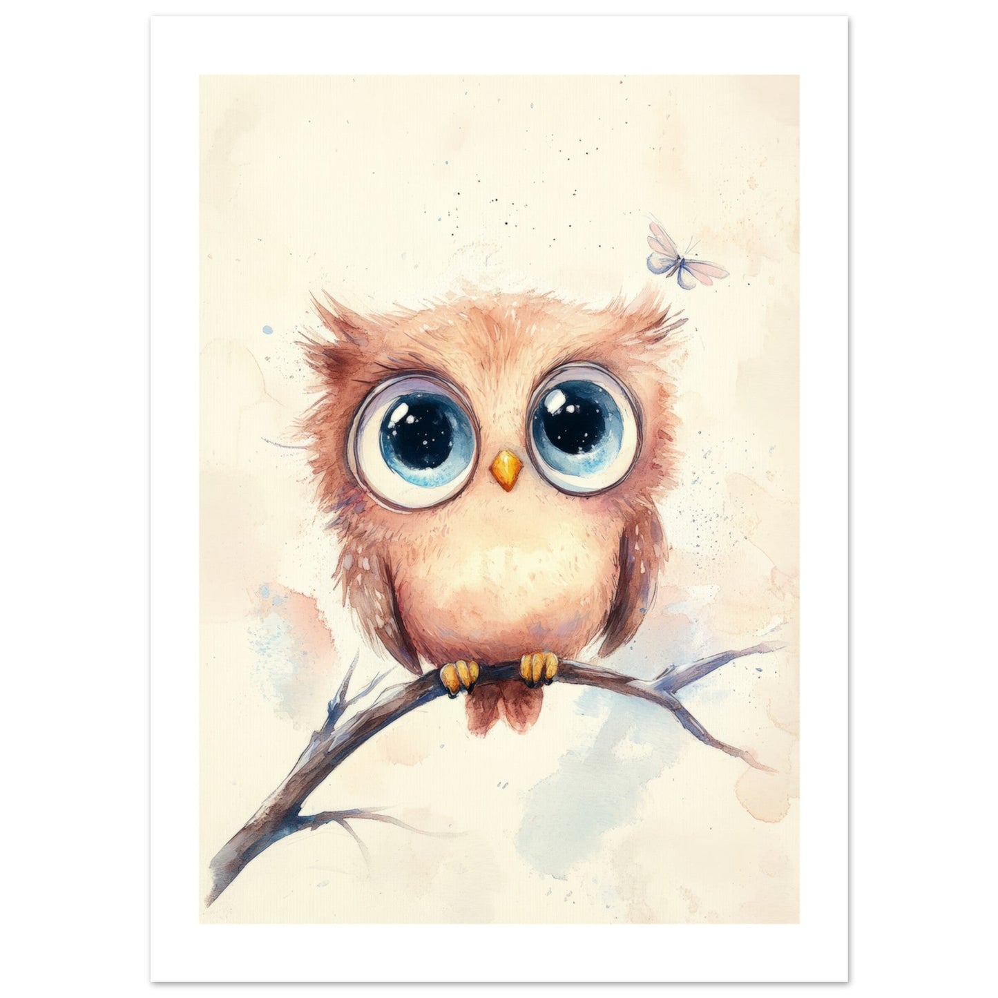 Kids Poster - Cute Owl As A Colorful Painting