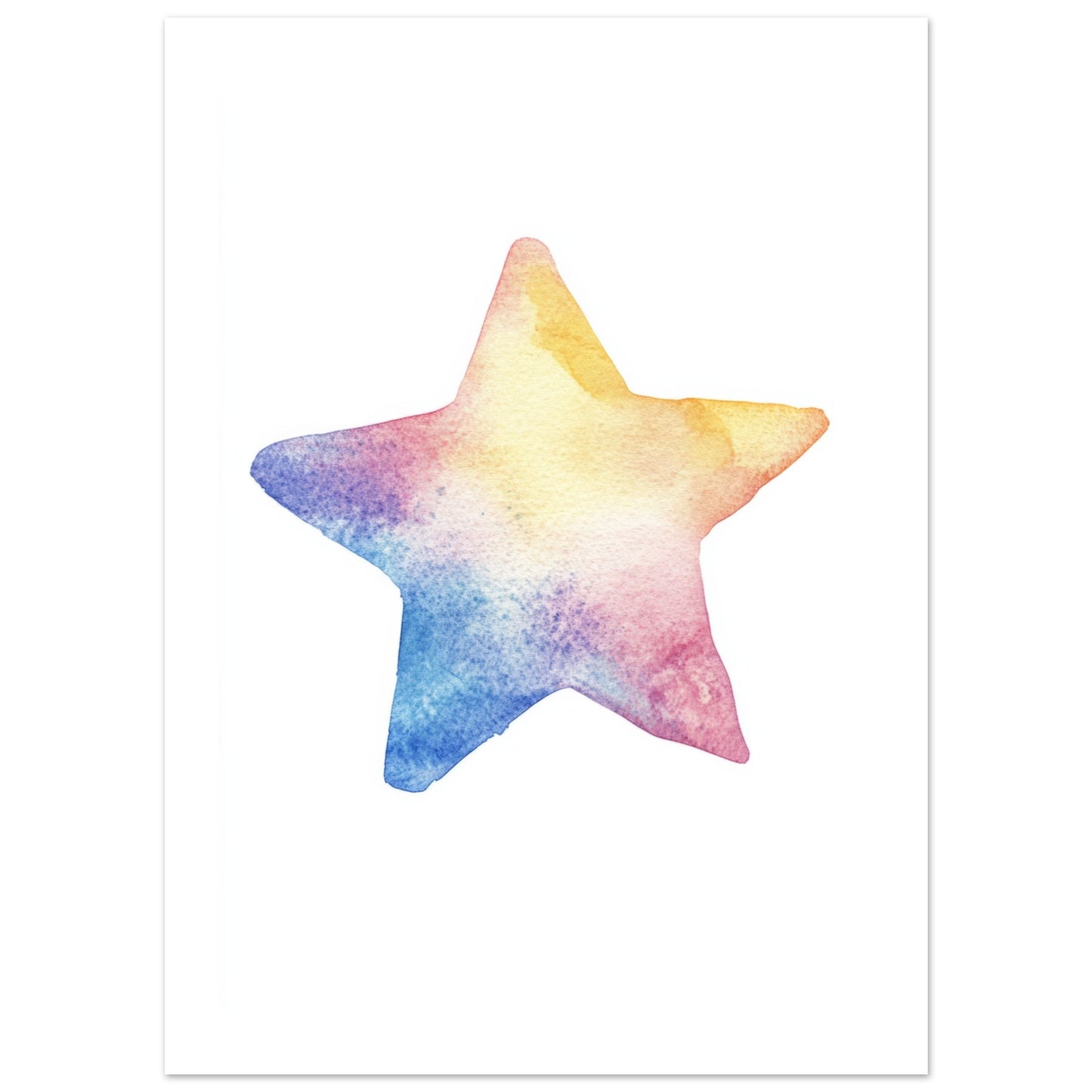 Kids Poster - Star As A Colorful Painting 3