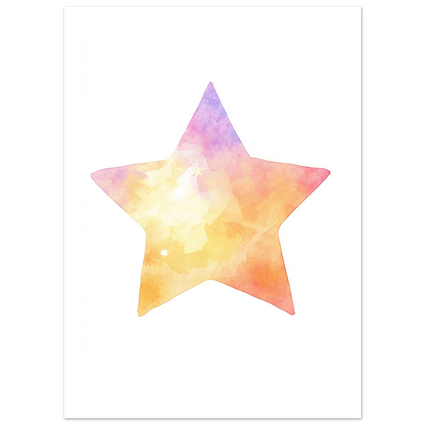 Kids Poster - Star As A Colorful Painting 2