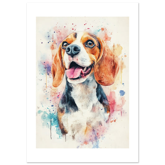 Beagel dog poster