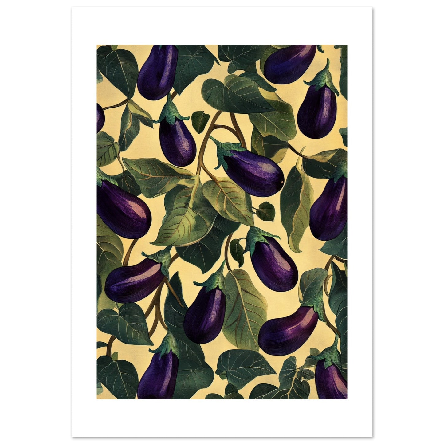 A pattern of Aubergines