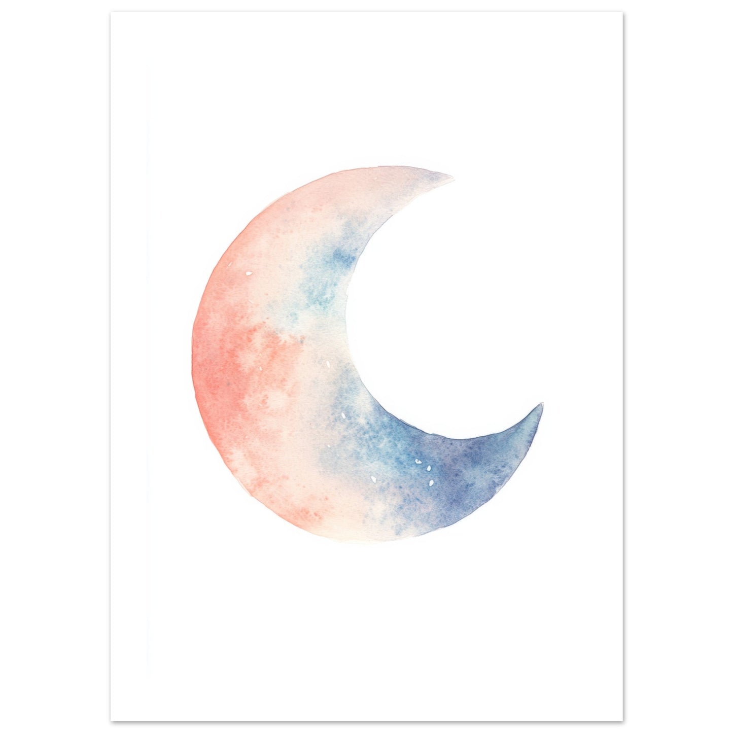 Kids Poster - Moon As A Colorful Painting 3