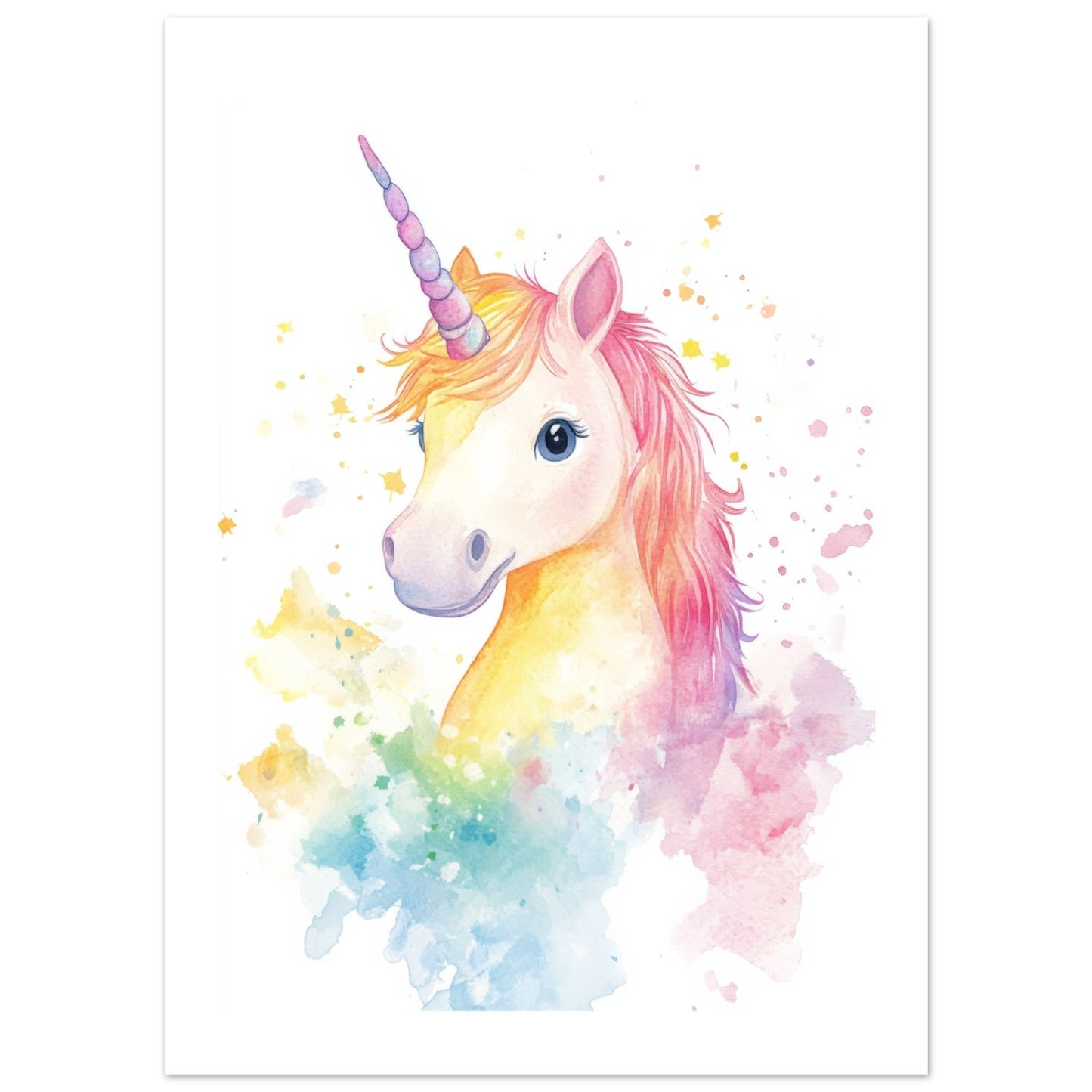 Kids Poster - Horse As A Colorful Painting 1