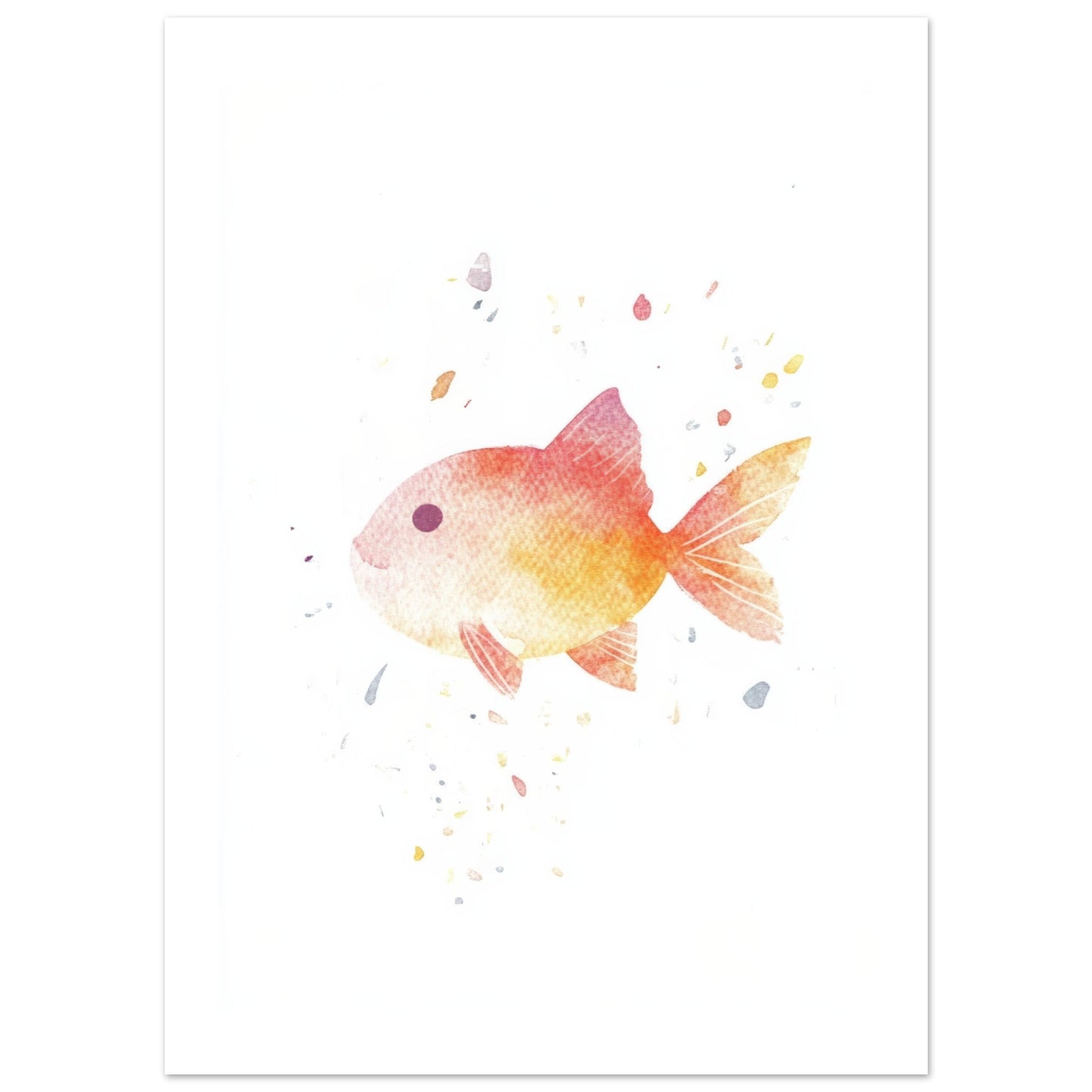 Kids Poster - Fish As A Colorful Painting