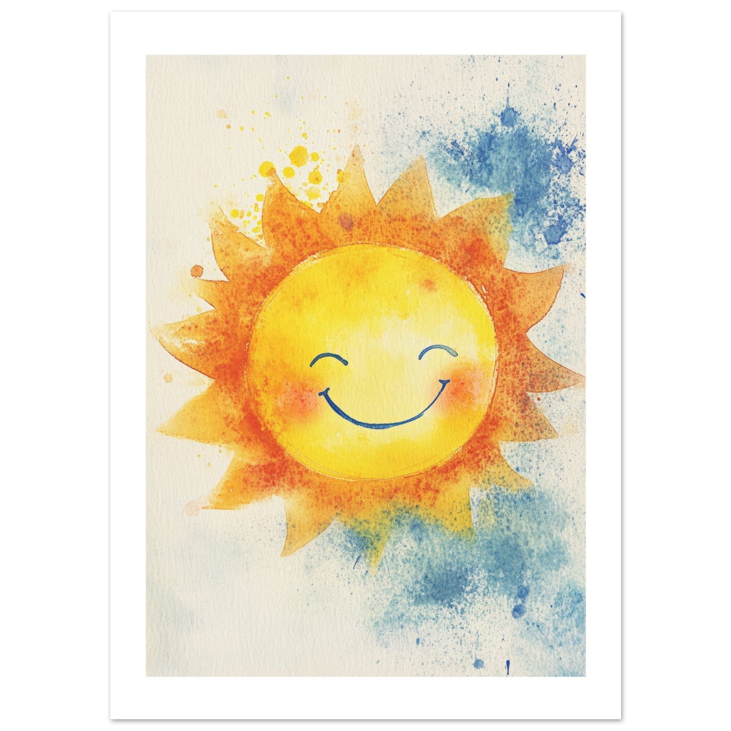 Kids Poster - Sun As A Colorful Painting 2