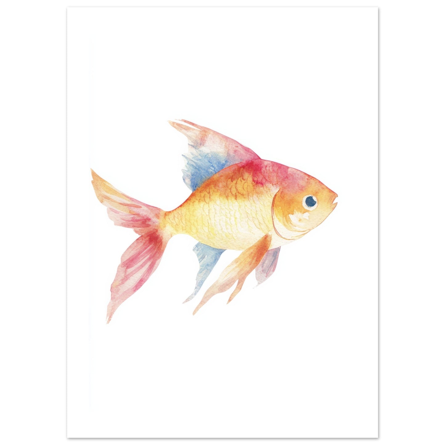Kids Poster - Fish As A Colorful Painting 2