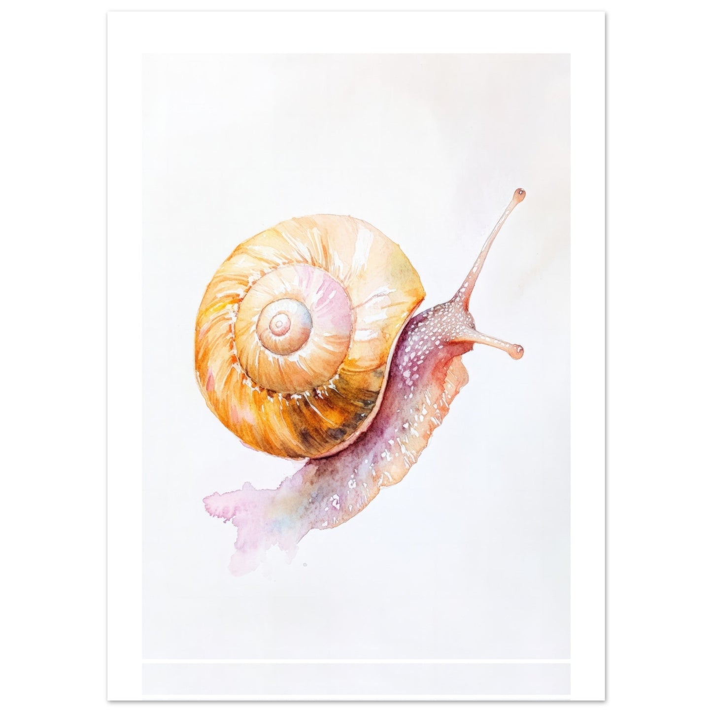 Kids Poster - Snail As A Colorful Painting