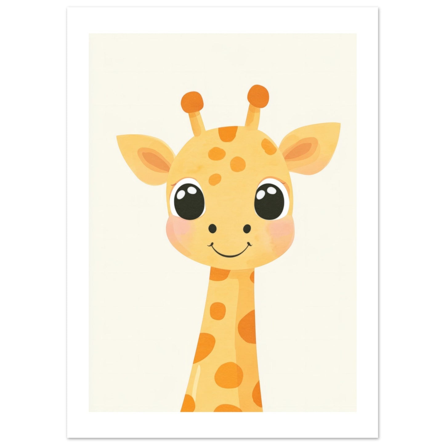 Kids Poster - Cute Giraffe As A Colorful Painting 1