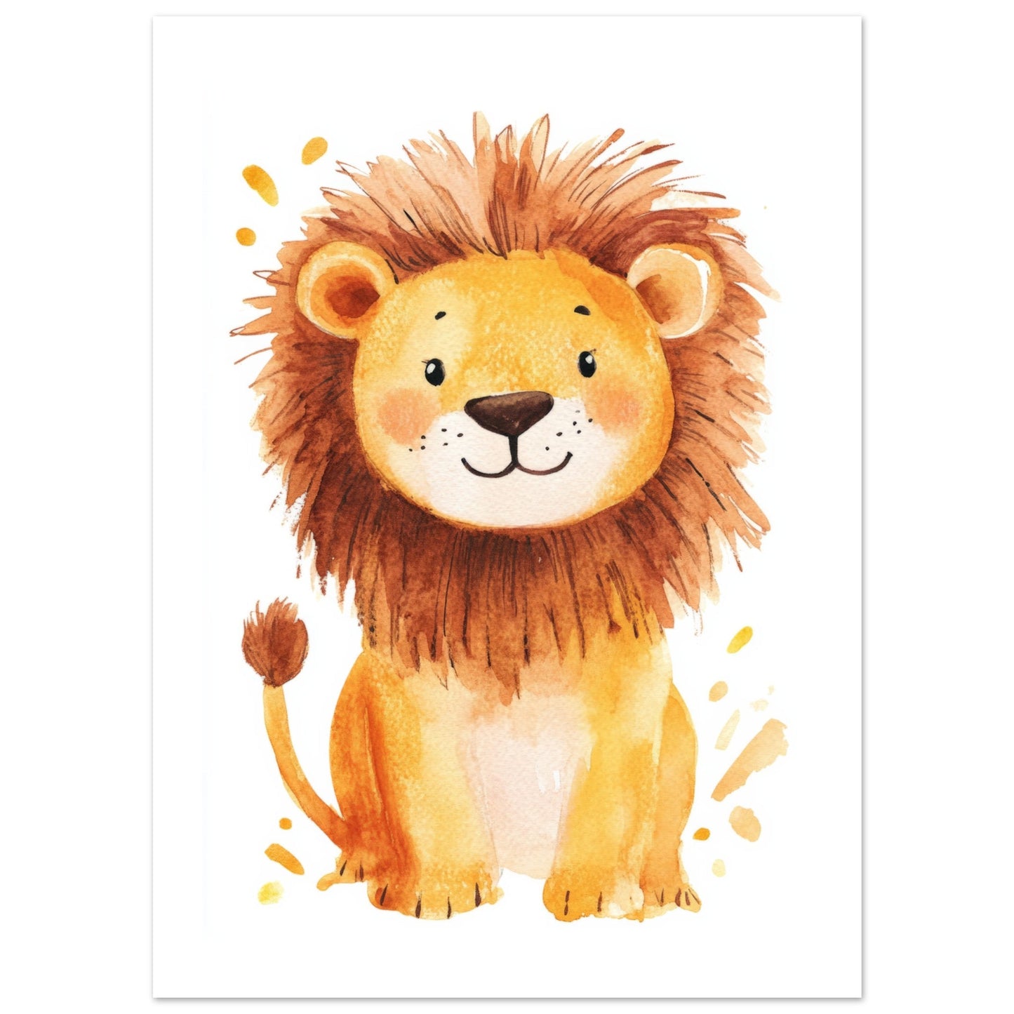 Kids Poster - Lion As A Colorful Painting 7
