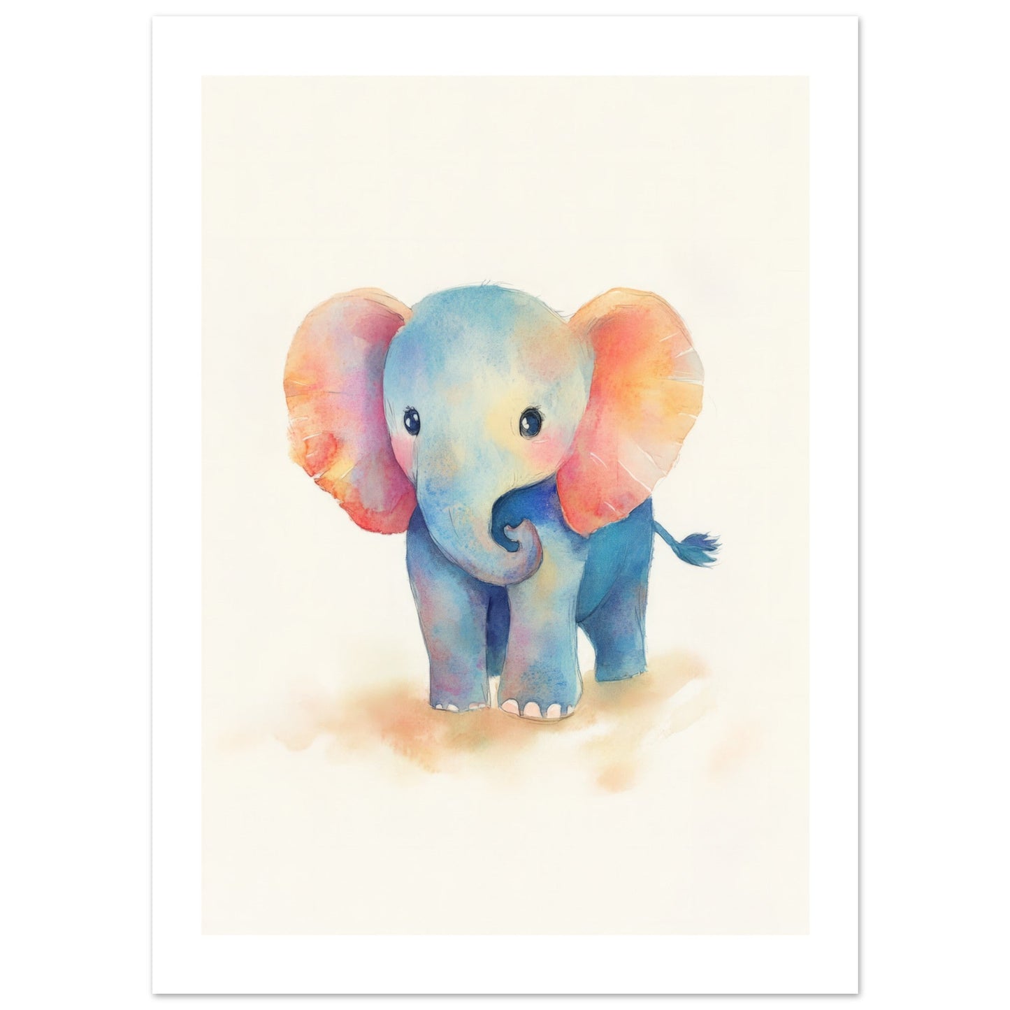 Kids Poster - Elephant As A Colorful Painting 1