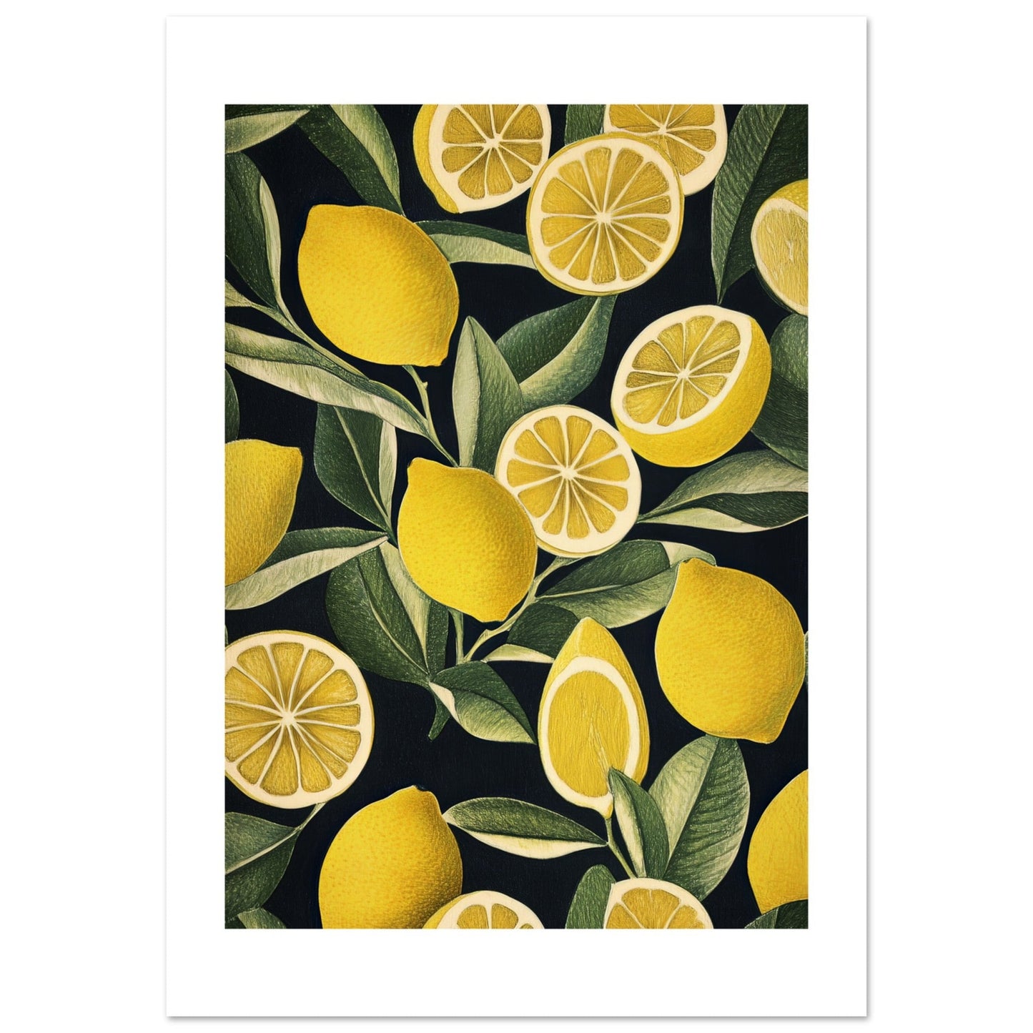 A pattern of Lemon pieces 1