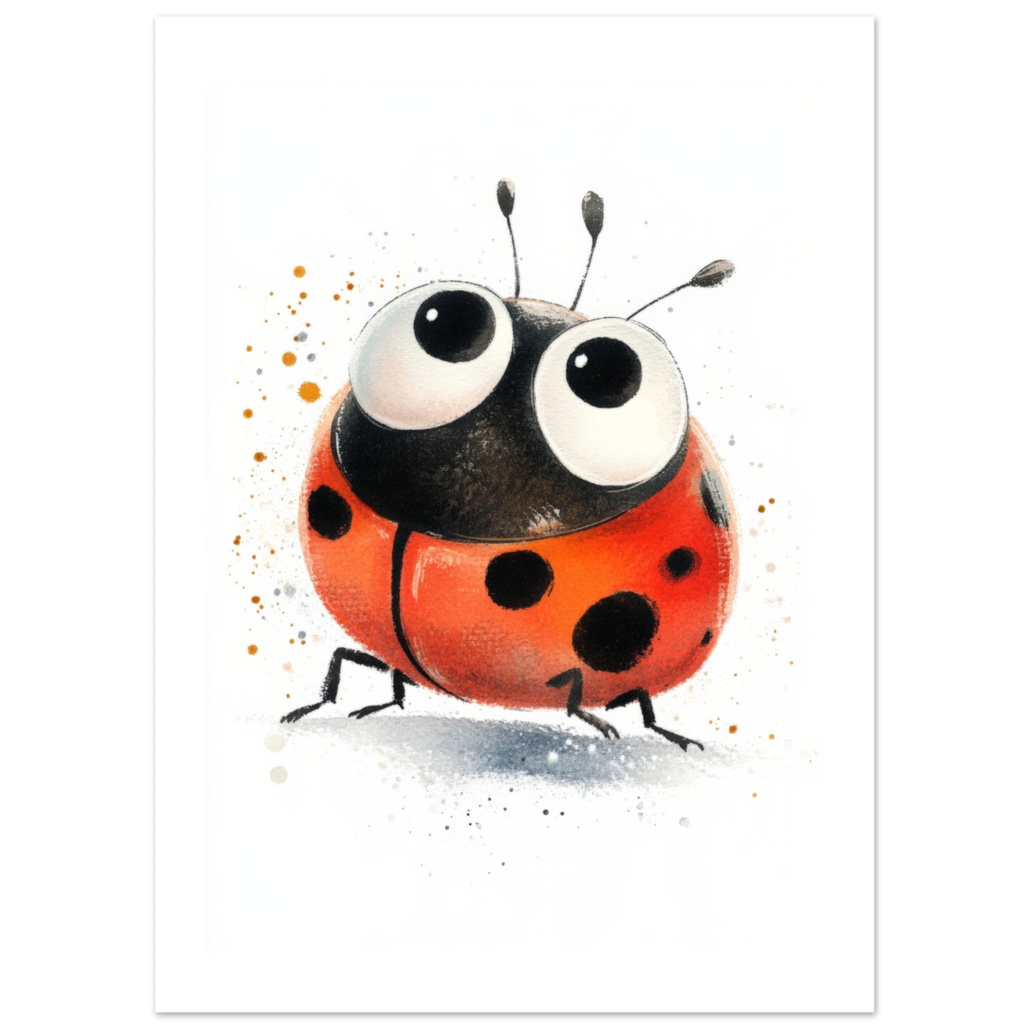 Kids Poster - Ladybug As A Colorful Painting 2