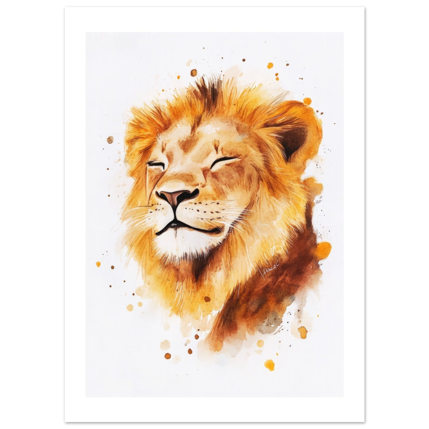 Kids Poster - Lion As A Colorful Painting 2