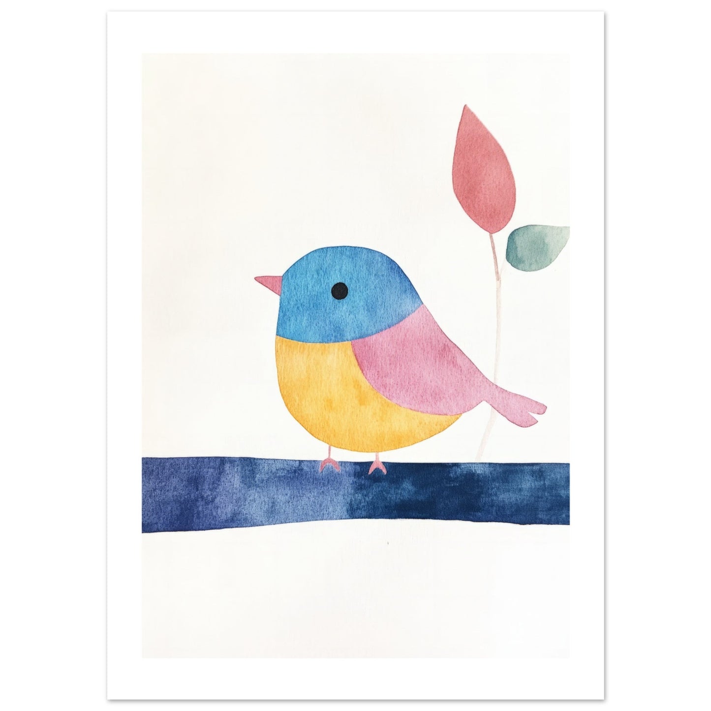 Kids Poster - Bird As A Colorful Painting 1