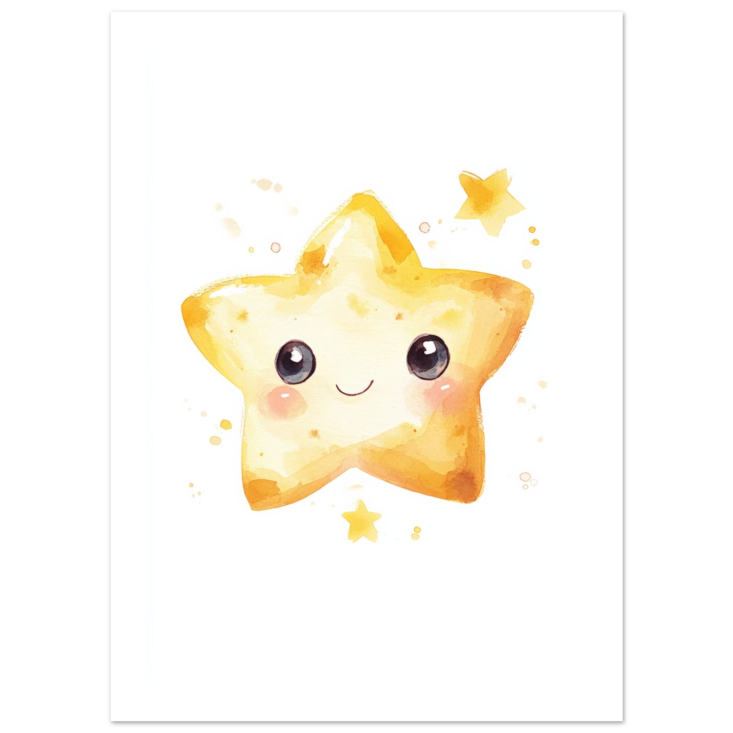 Kids Poster - Cute Star As A Colorful Painting