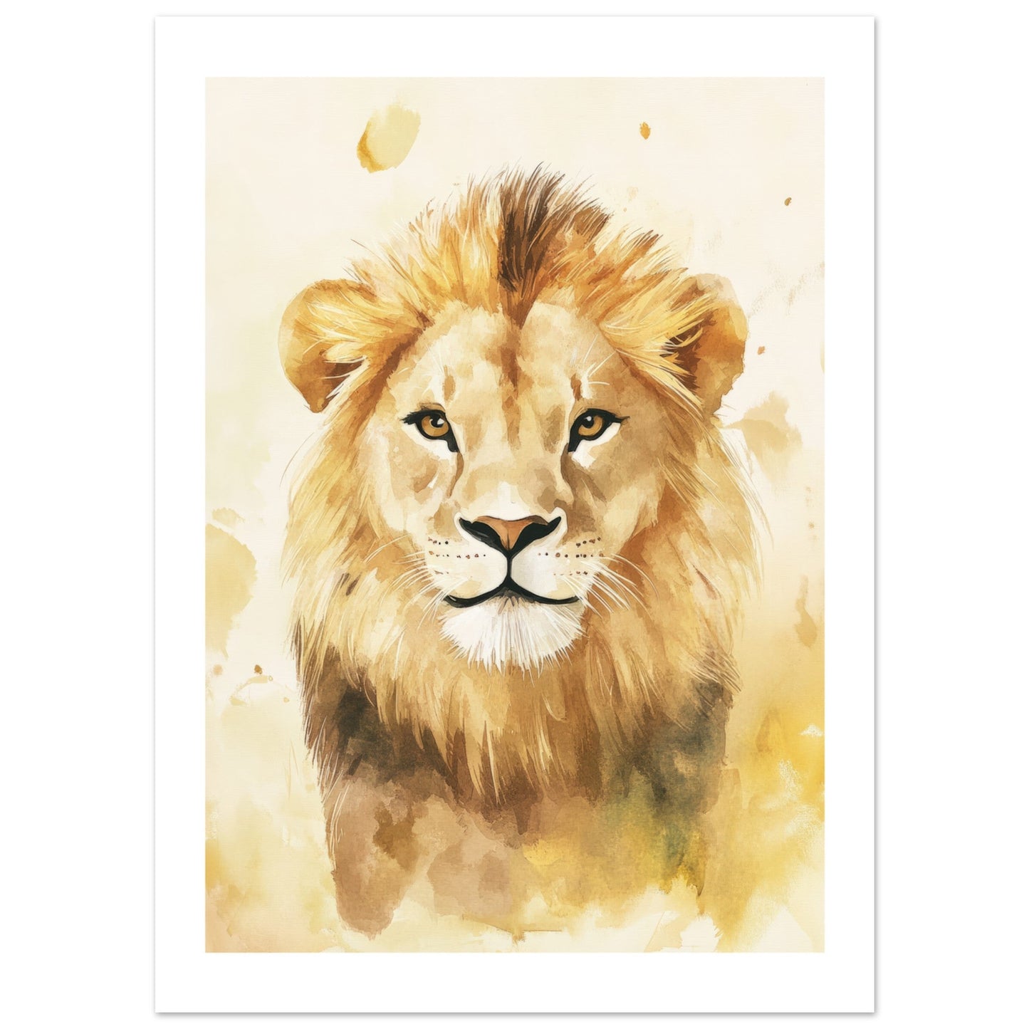 Kids Poster - Lion As A Colorful Painting 8
