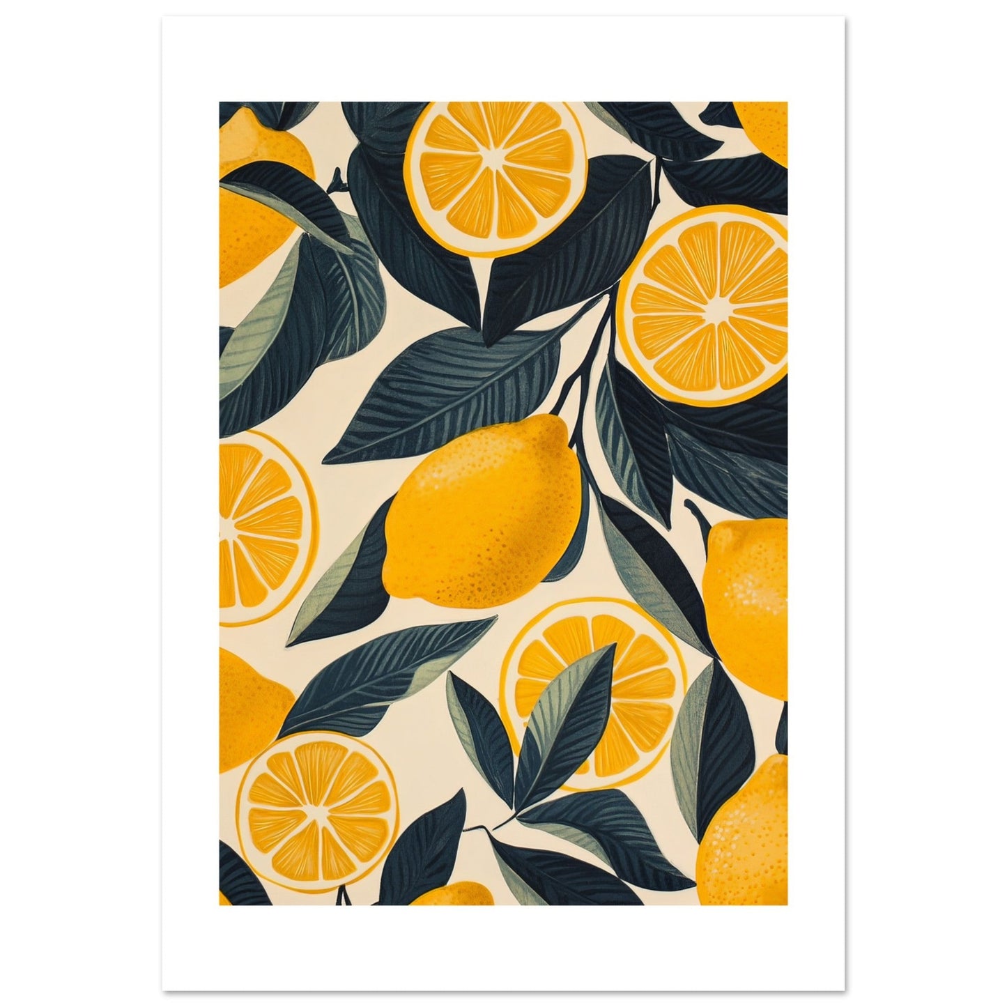 A pattern of Lemon pieces 2