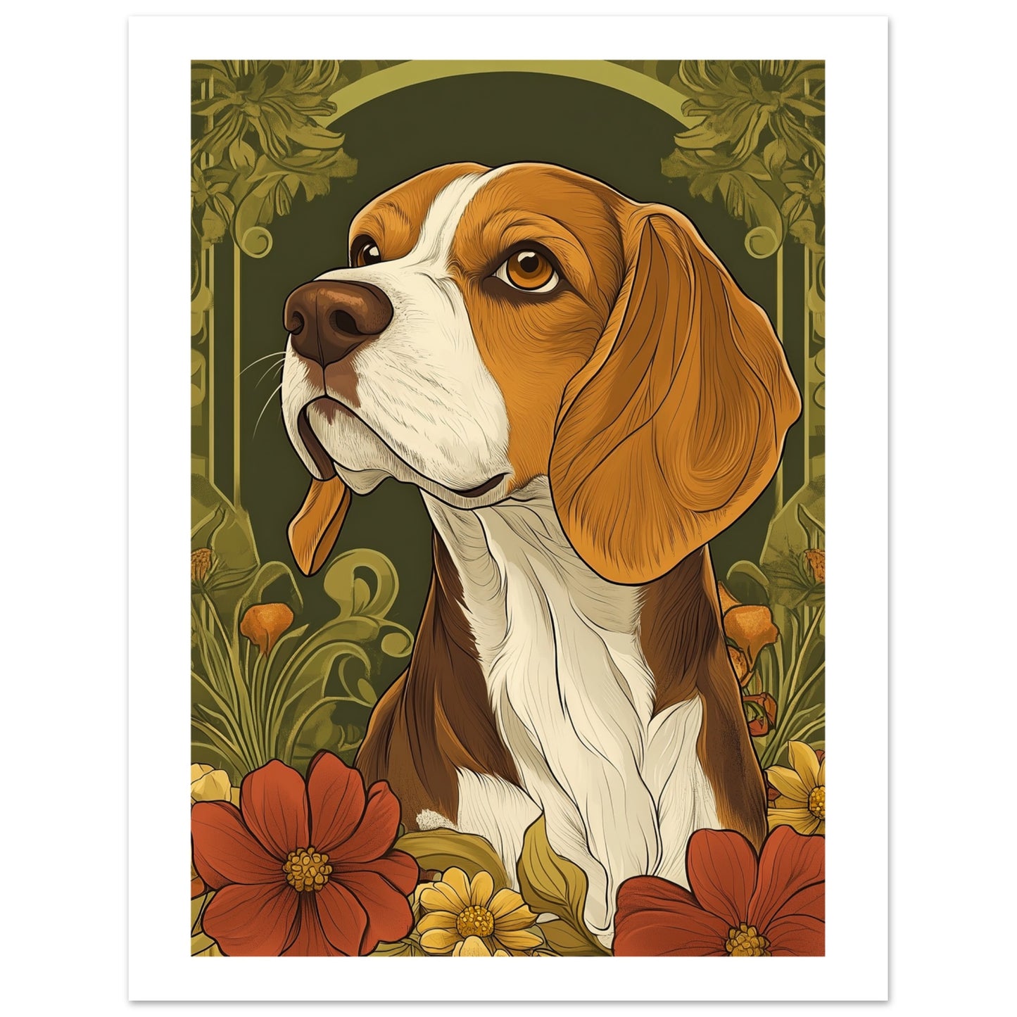 Beagel dog poster
