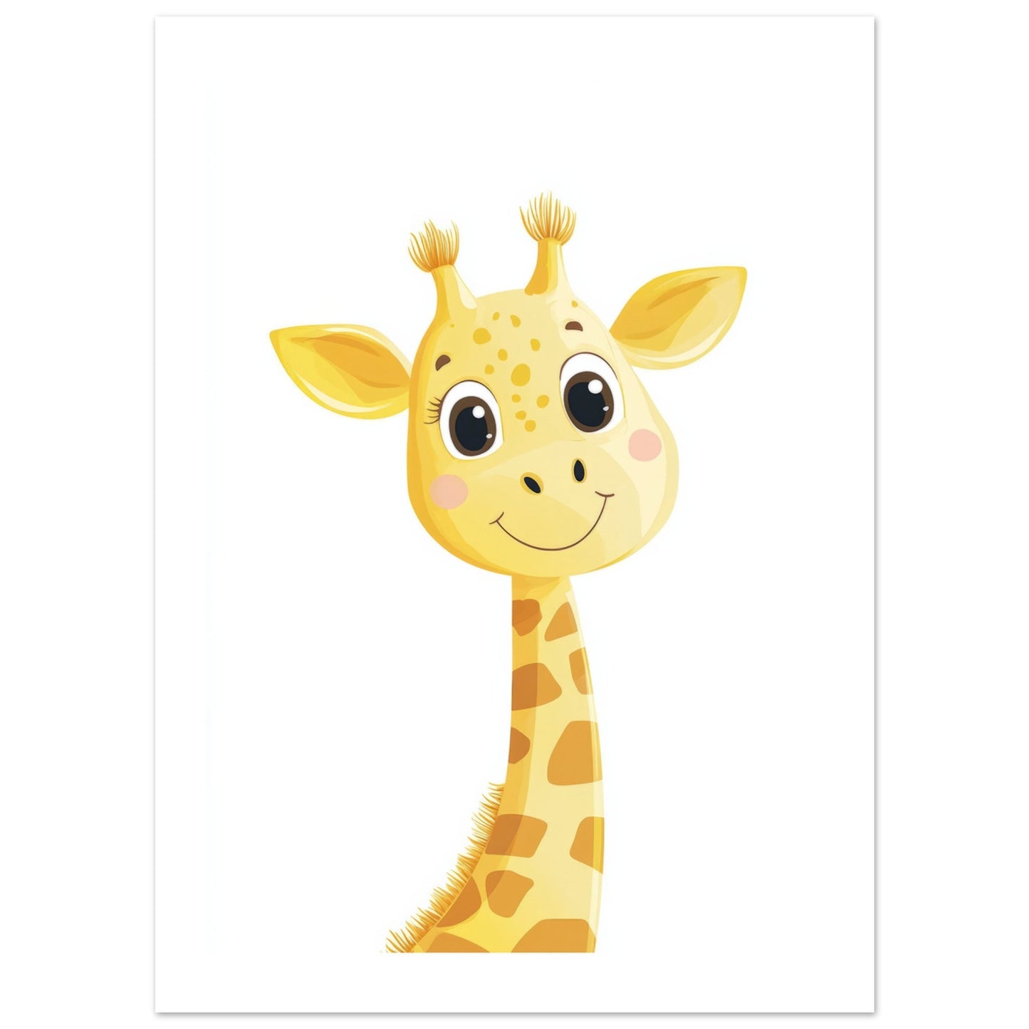 Kids Poster - Cute Giraffe As A Colorful Painting 2