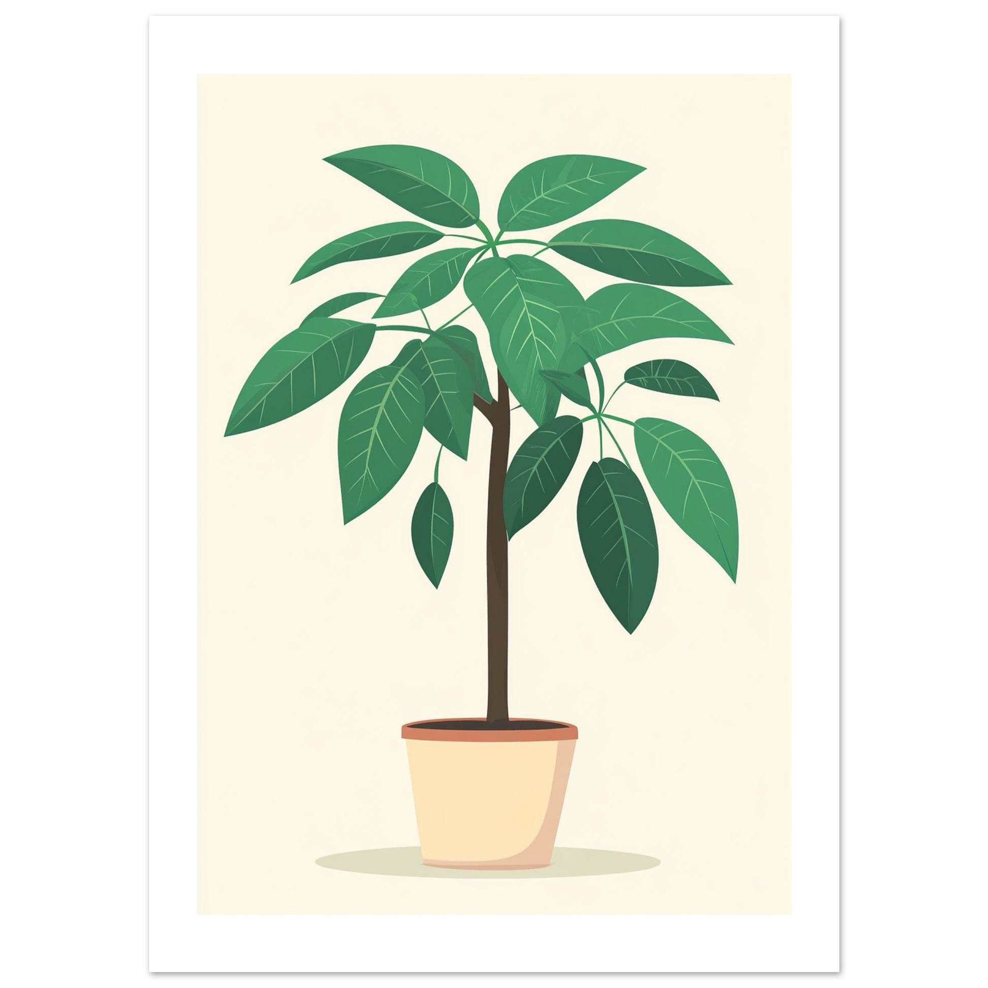 money tree wall art Minimalist Money Tree Wall Art