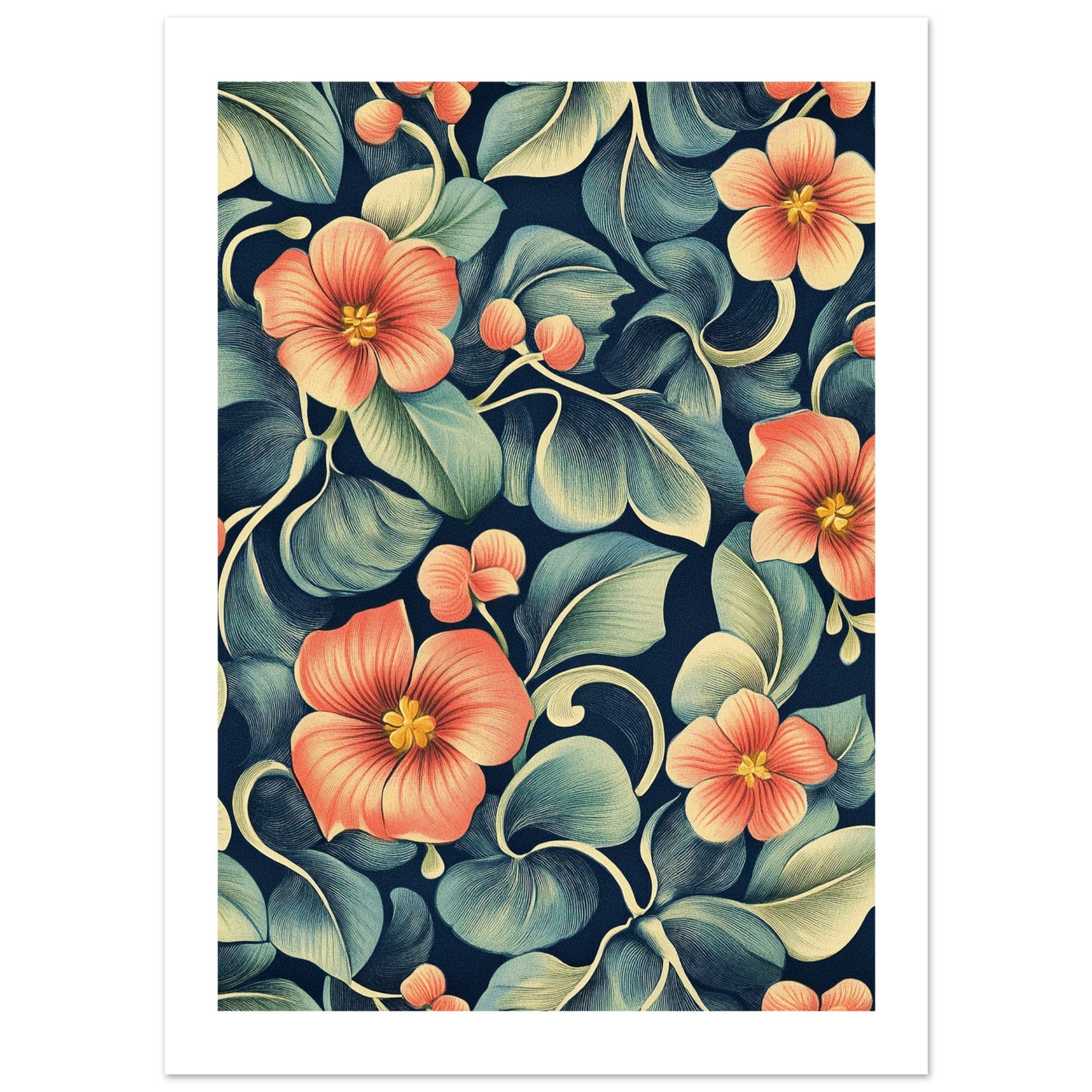 monstera deliciosa art print Jugendstil Monstera Deliciosa Art Print for Your Home – Posters One Hundred