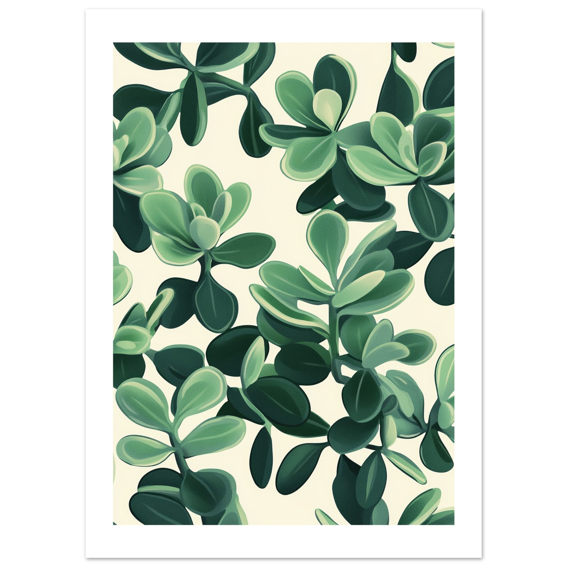 jade plant art Jugendstil Jade Plant Art
