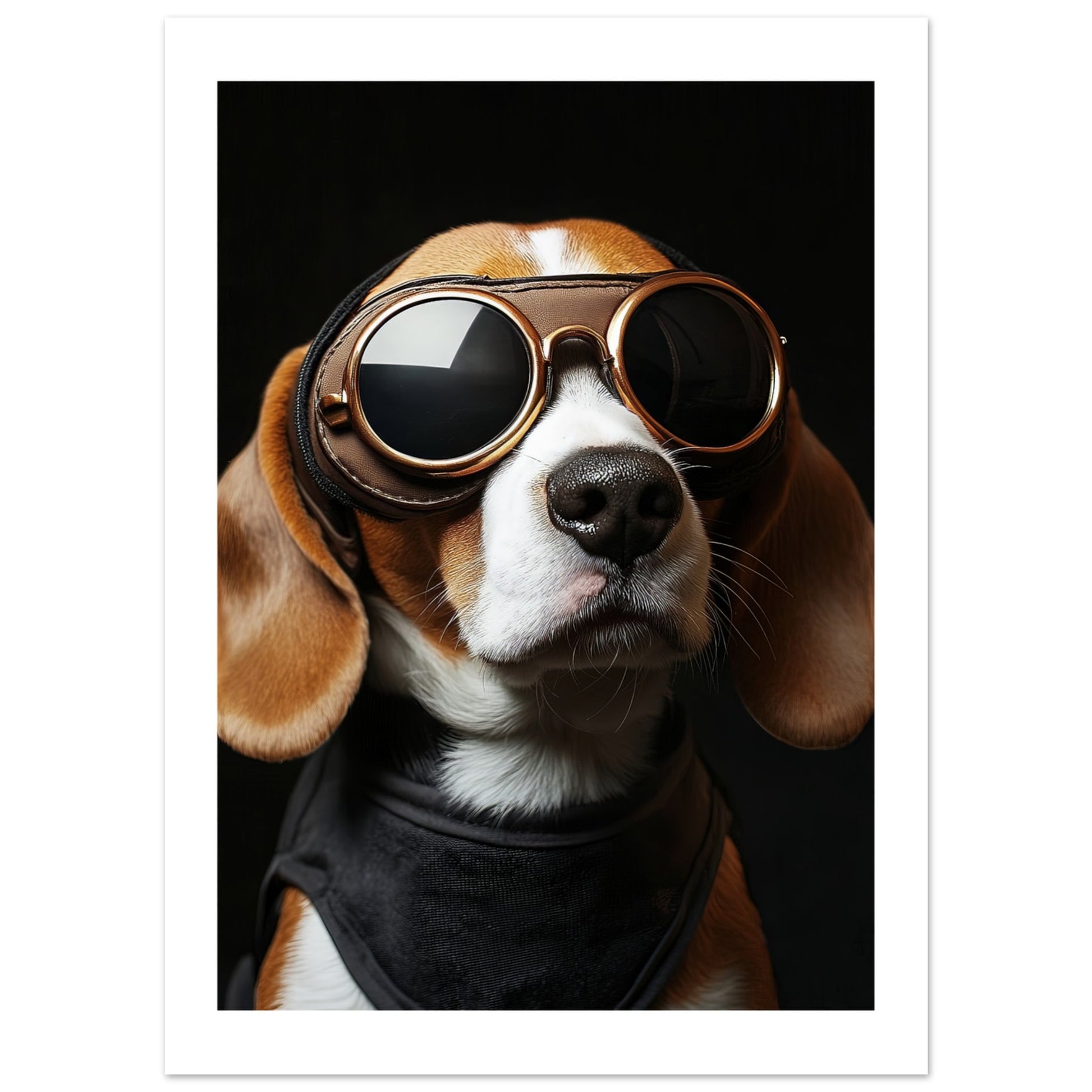dog pilot goggles Beagle Pilot Poster: Whimsical Dog Art for Home – Posters One Hundred