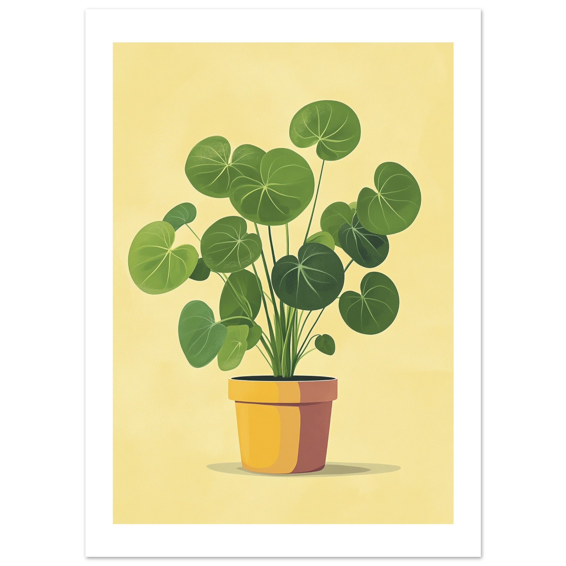 money plant wall hanging Minimalistic Chinese Money Plant Wall Art Poster – Posters One Hundred